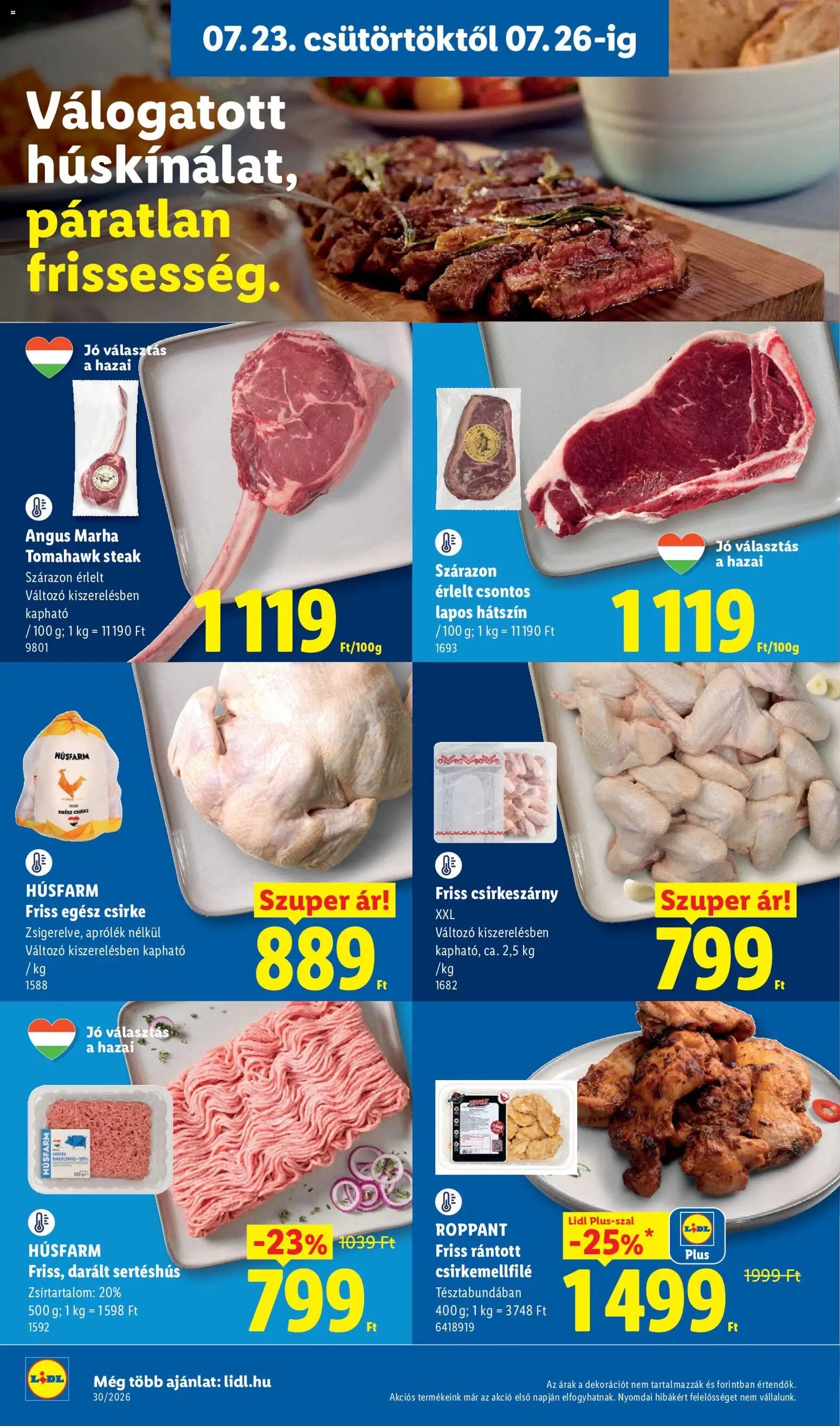 Lidl újság 2026.07.23. Lidl akciós újság