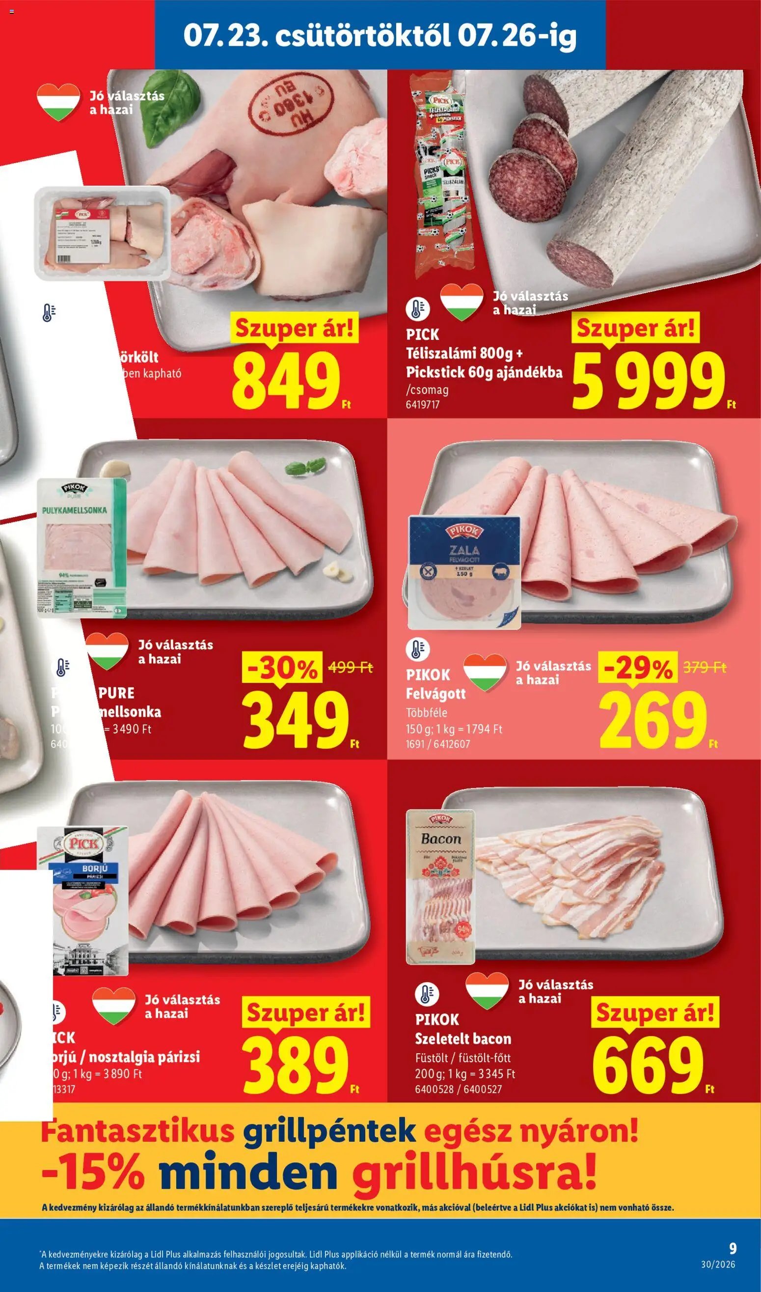 Lidl újság 2026.07.23. Lidl akciós újság