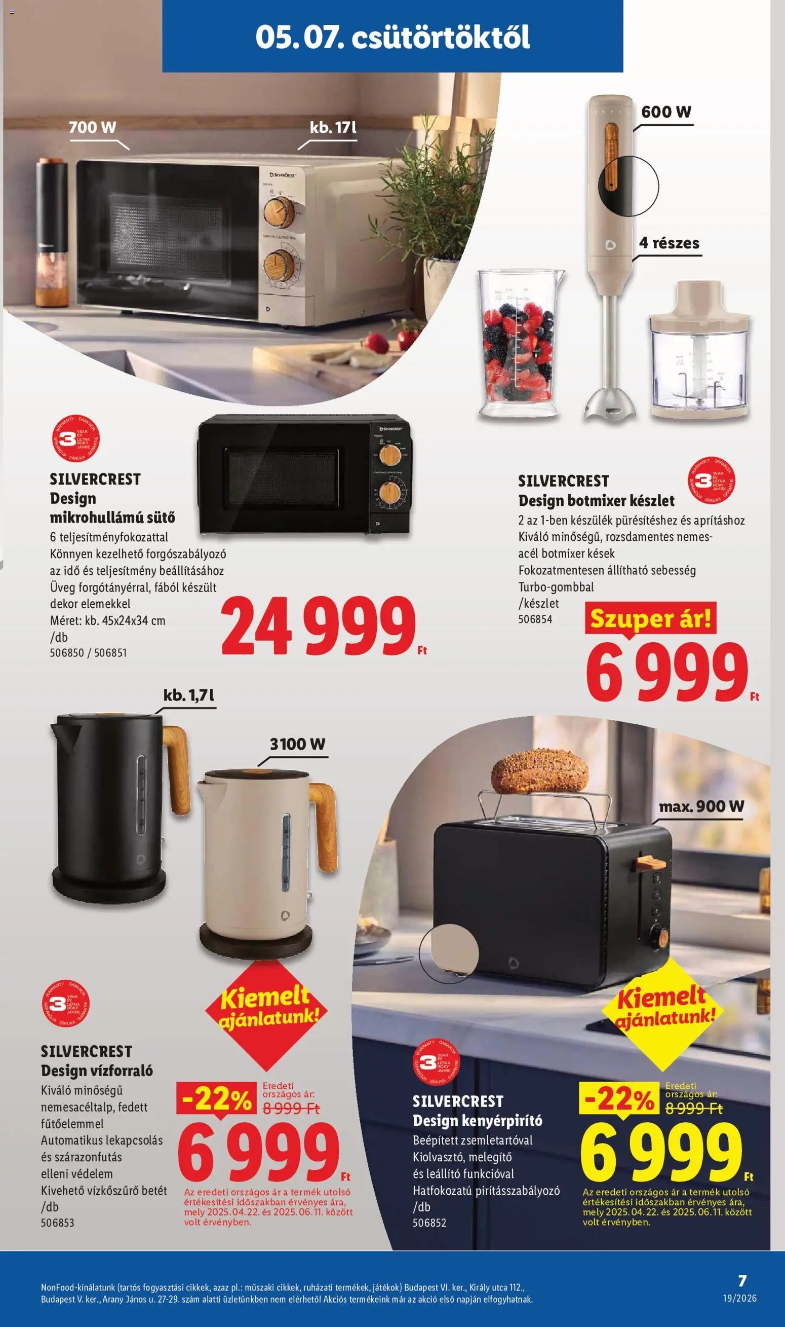Lidl újság 2026.05.07. Lidl Nonfood kínálatunk (2026-05-07 - 2026-05-13)