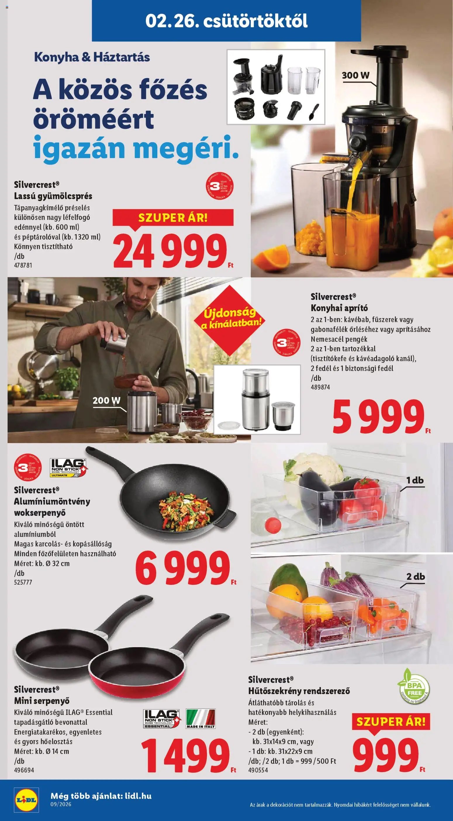 Lidl újság 2026.02.26. Akciós újság Lidl (2026-02-26 - 2026-03-04)