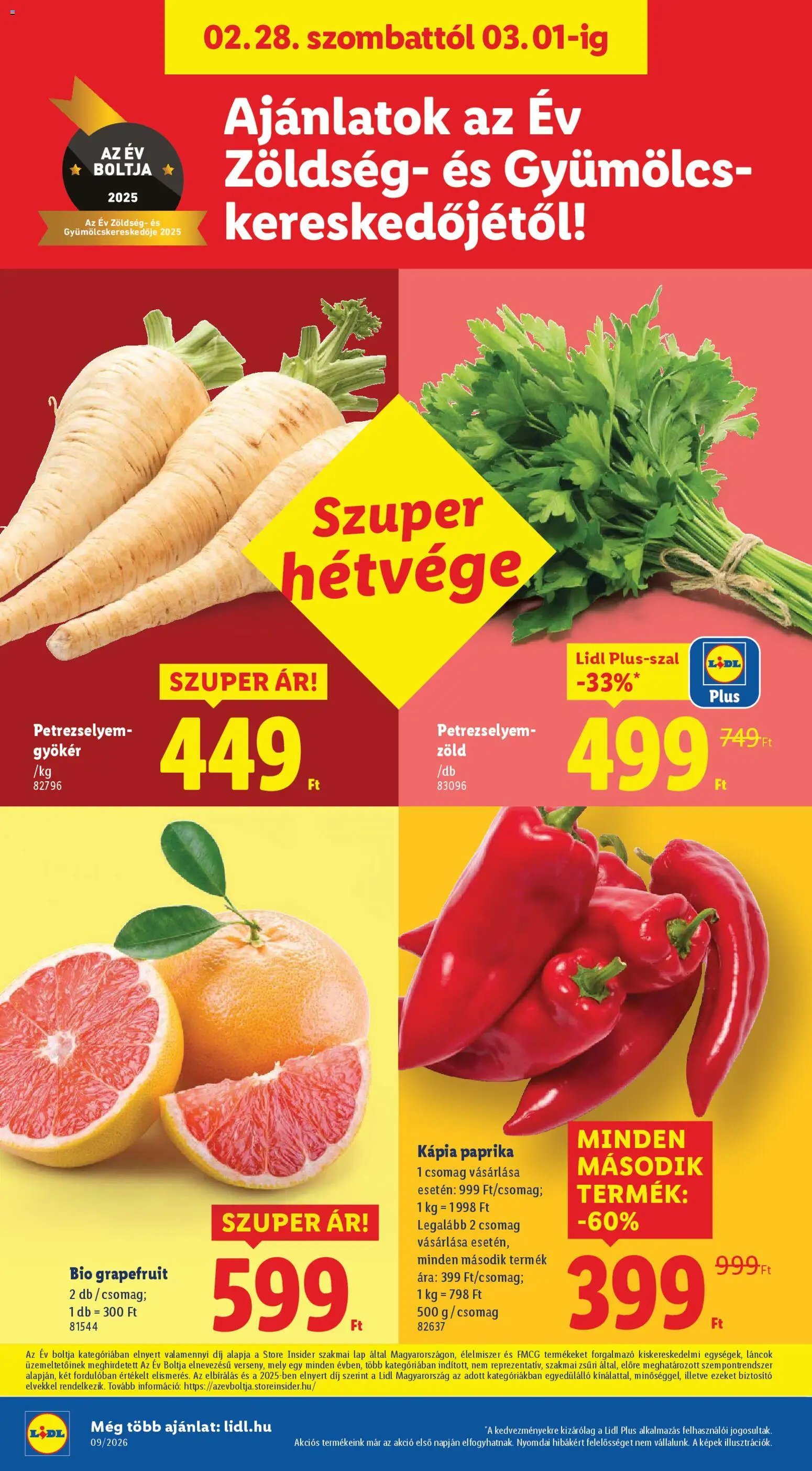 Lidl újság 2026.02.26. Akciós újság Lidl (2026-02-26 - 2026-03-04)