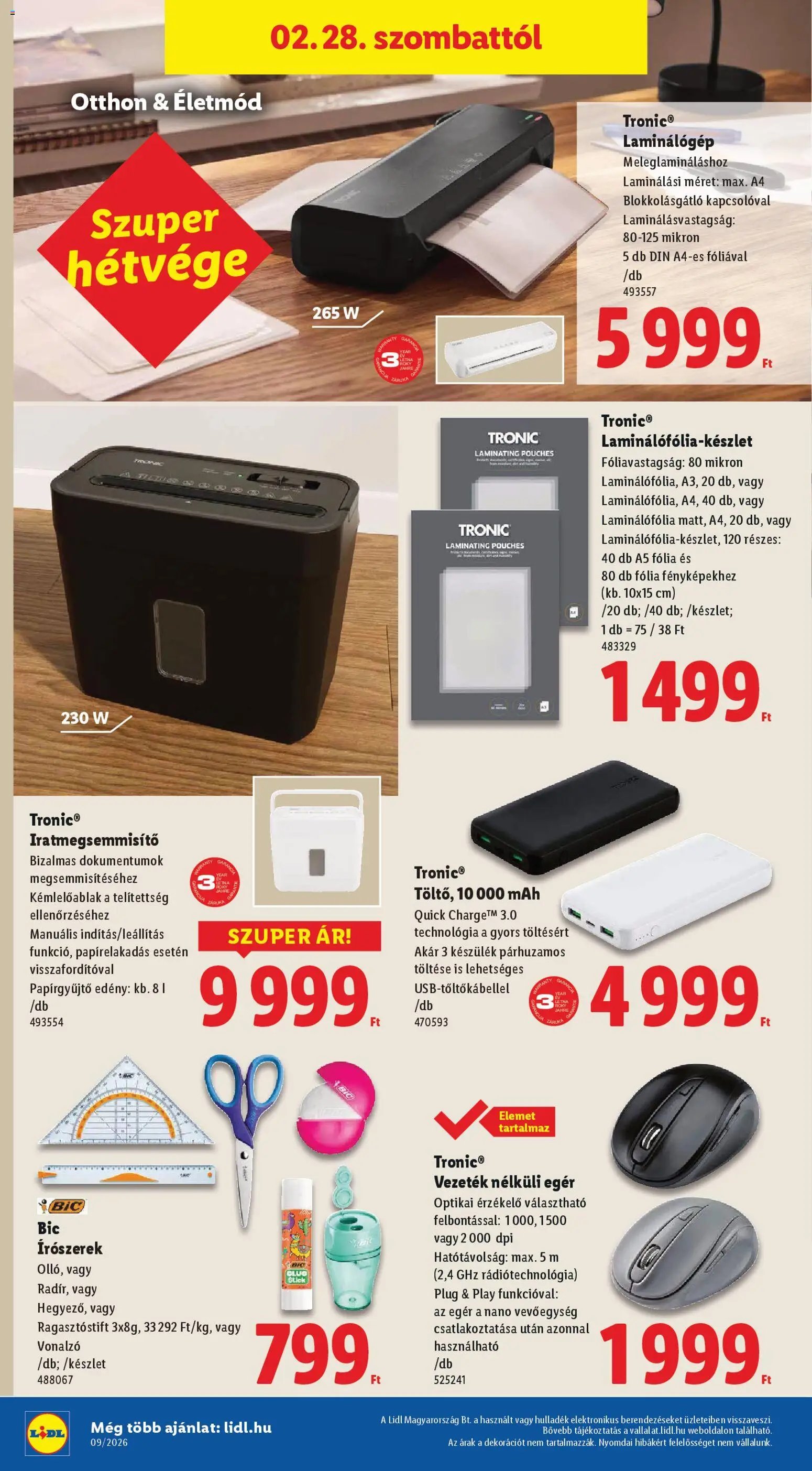 Lidl újság 2026.02.26. Akciós újság Lidl (2026-02-26 - 2026-03-04)