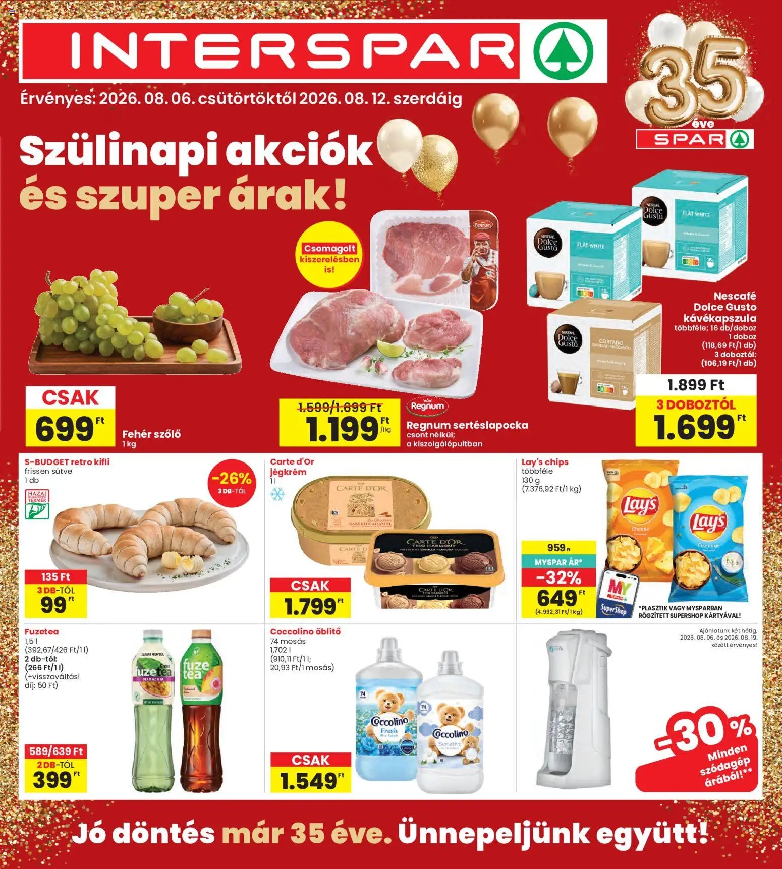 Interspar újság 2026.08.06. Interspar akciós újság