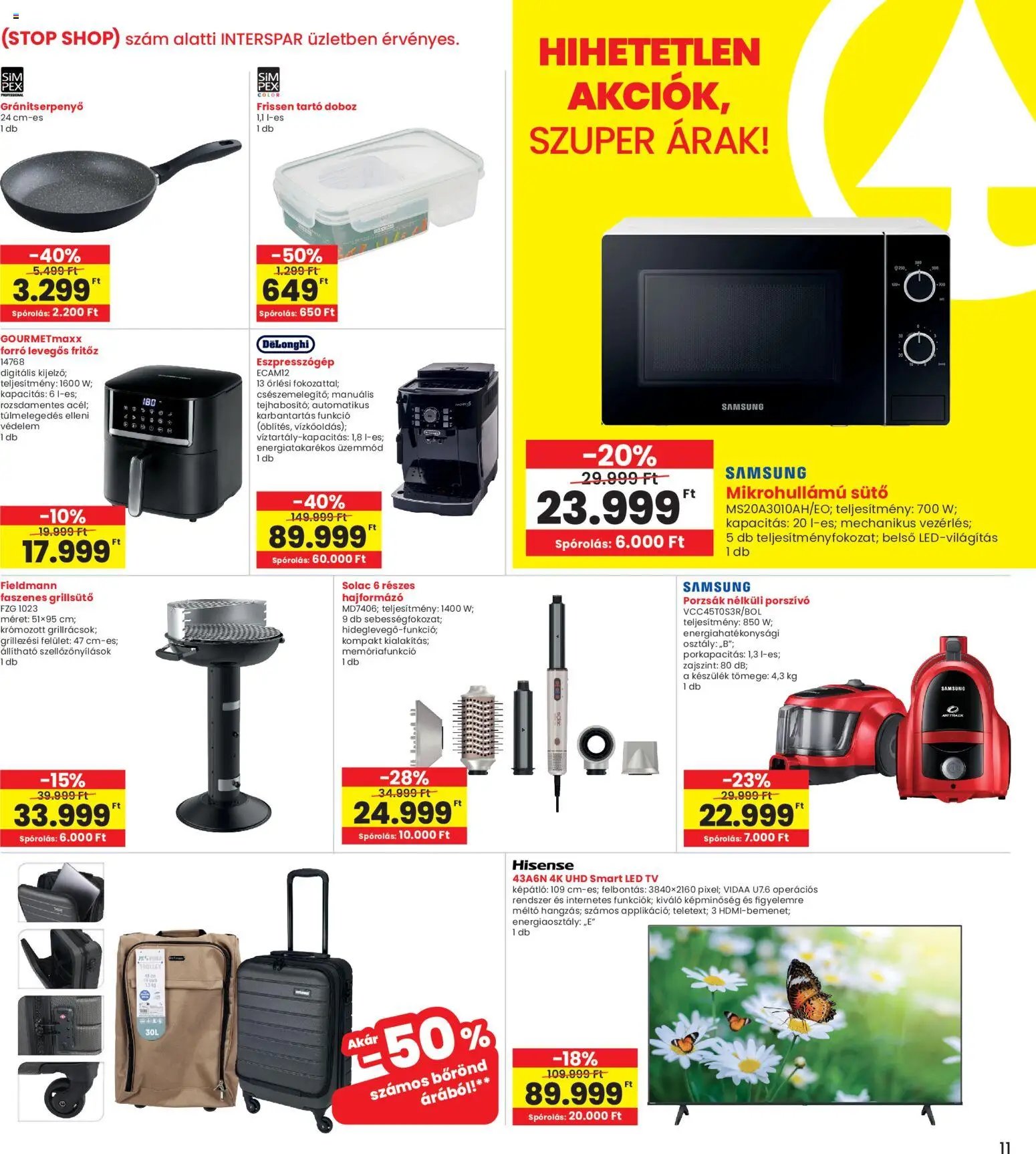 Interspar újság 2026.03.26. Interspar Veszprém üzlet megújulás (2026-03-26 - 2026-04-04)