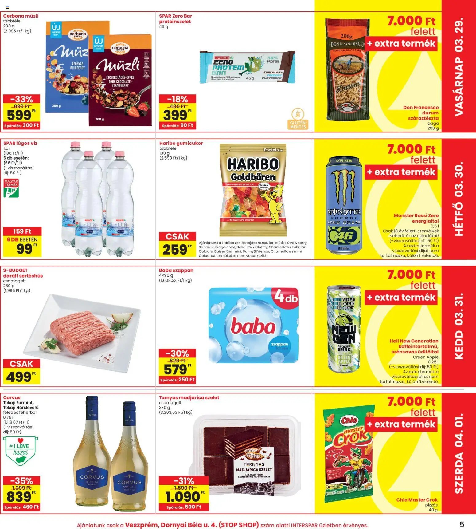 Interspar újság 2026.03.26. Interspar Veszprém üzlet megújulás (2026-03-26 - 2026-04-04)