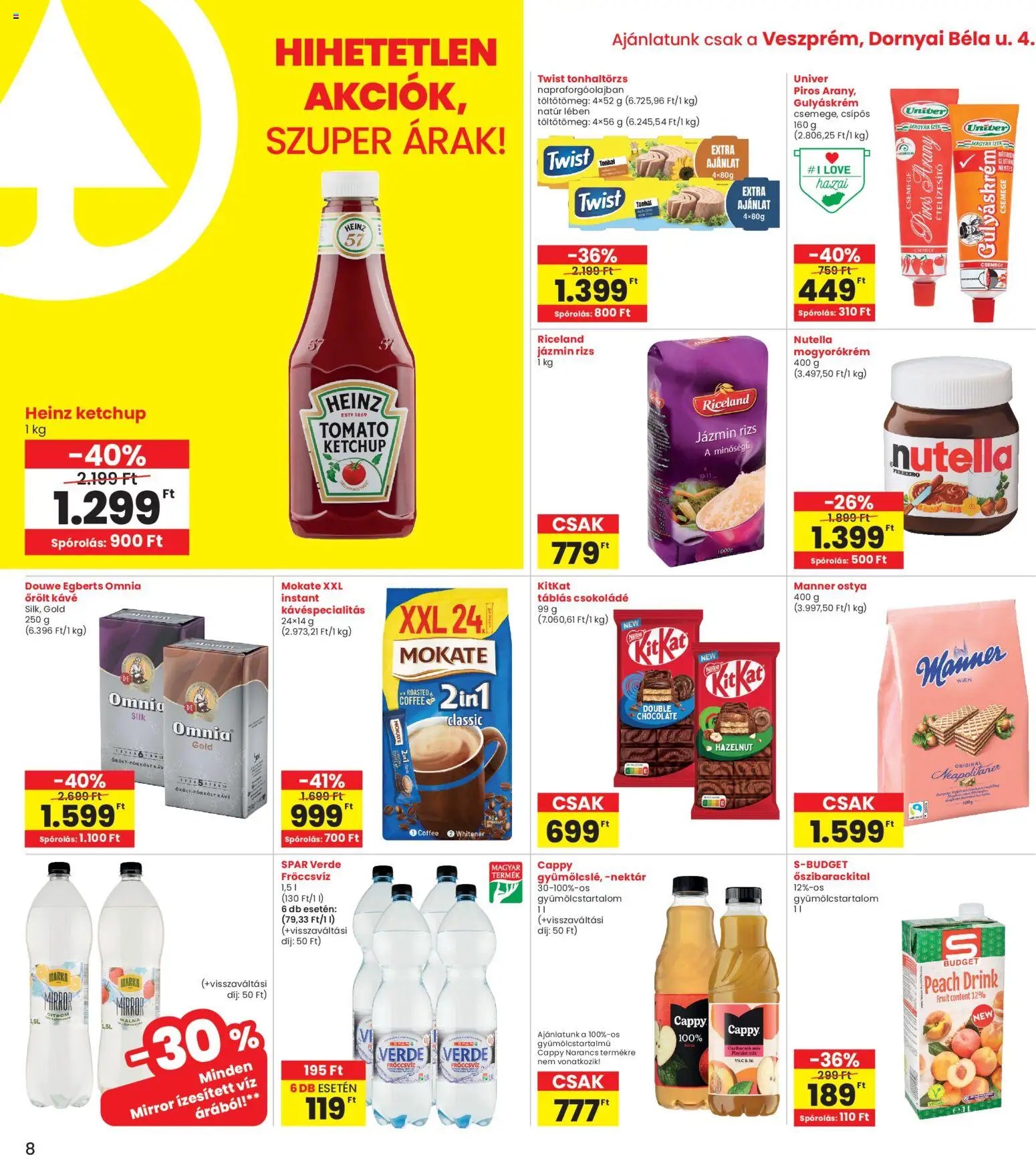 Interspar újság 2026.03.26. Interspar Veszprém üzlet megújulás (2026-03-26 - 2026-04-04)