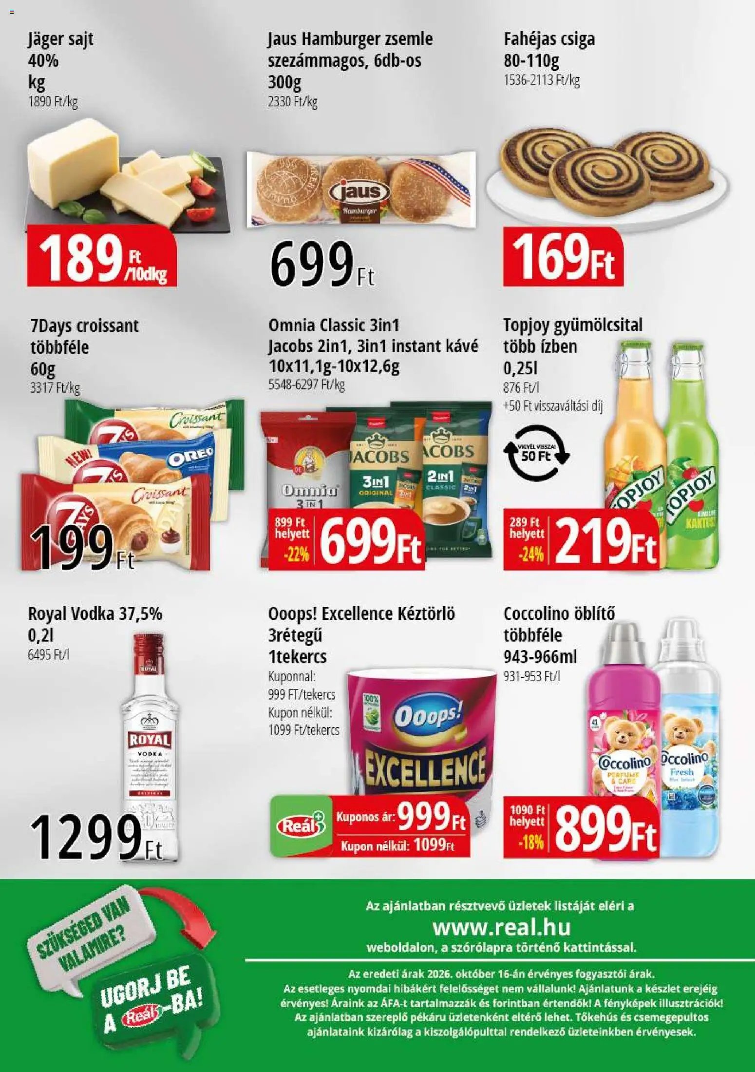 Reál Bevásárló hétvége - Kisalföld 2026.10.28. - lapozható formában szórólap ✳️