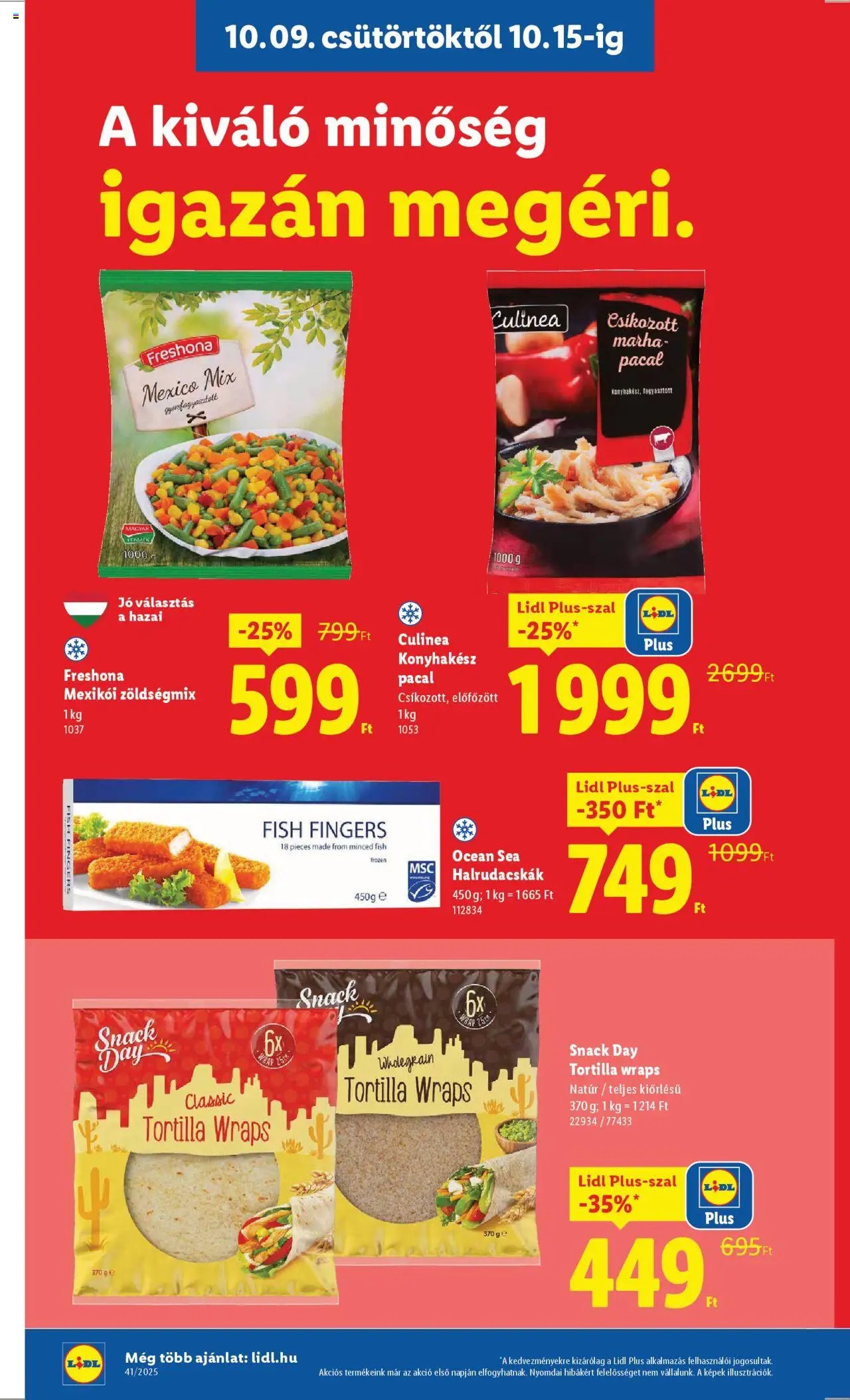 Lidl újság 2025.10.09. Akciós újság Lidl (2025-10-09 - 2025-10-15)