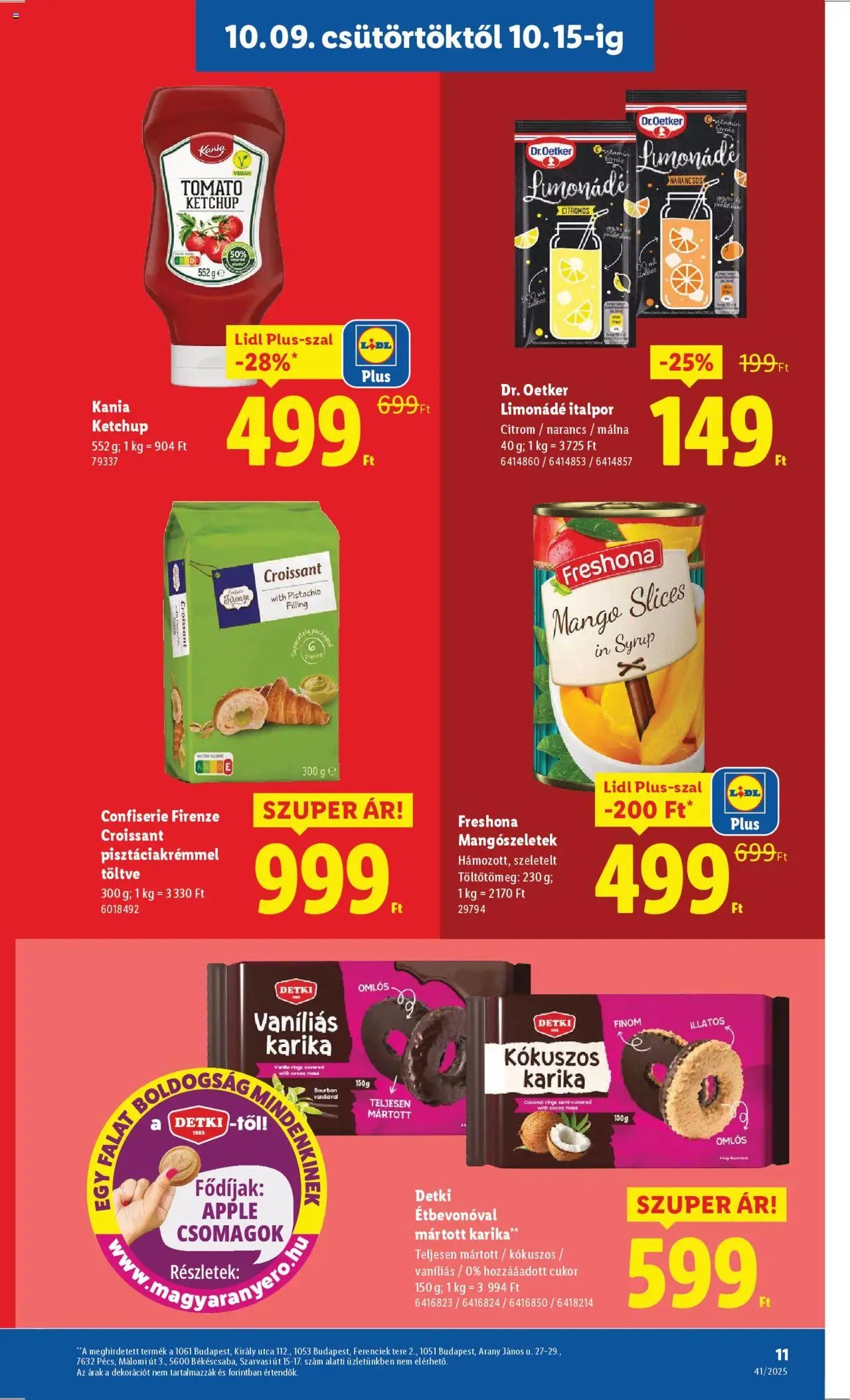 Lidl újság 2025.10.09. Akciós újság Lidl (2025-10-09 - 2025-10-15)