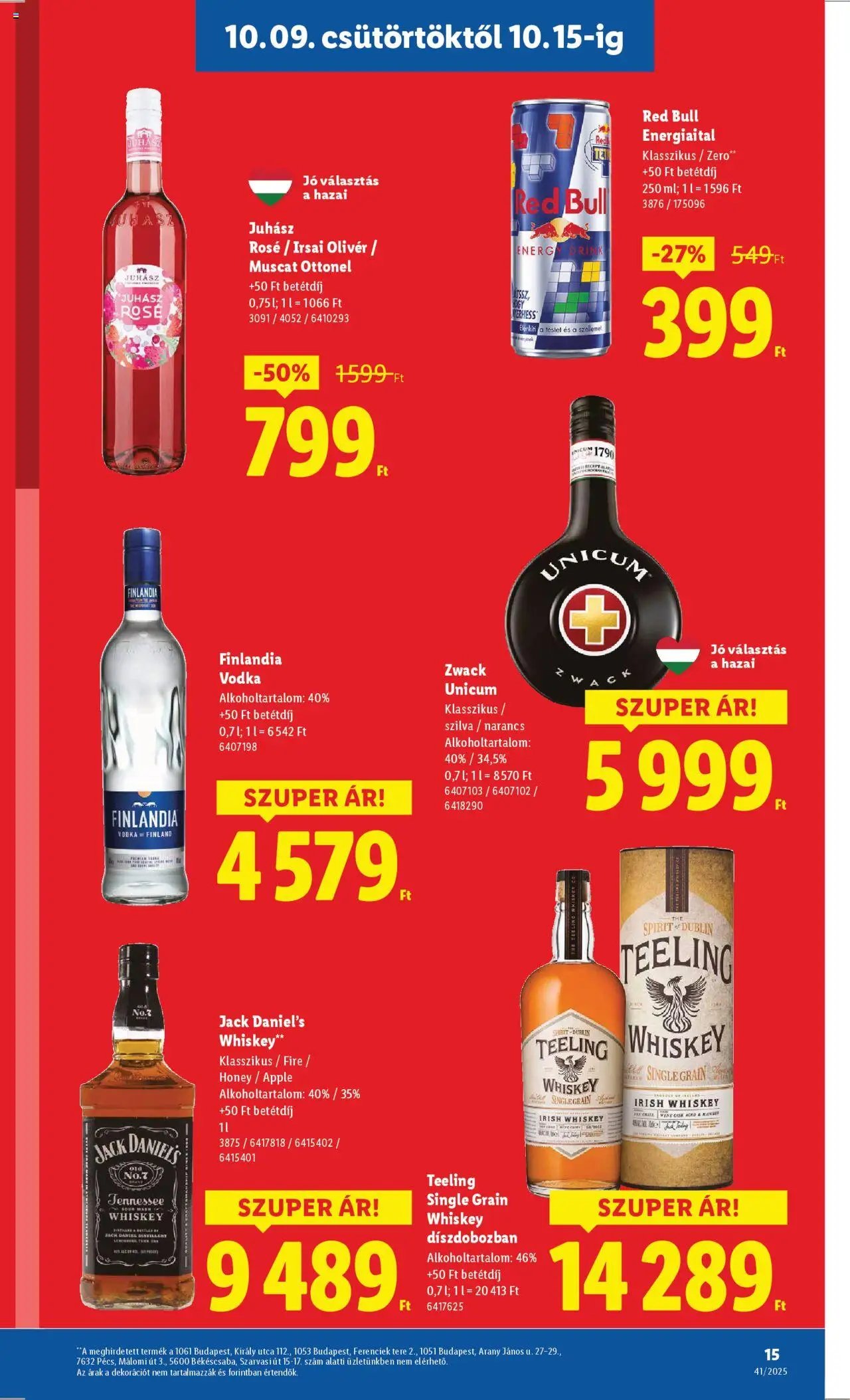 Lidl újság 2025.10.09. Akciós újság Lidl (2025-10-09 - 2025-10-15)