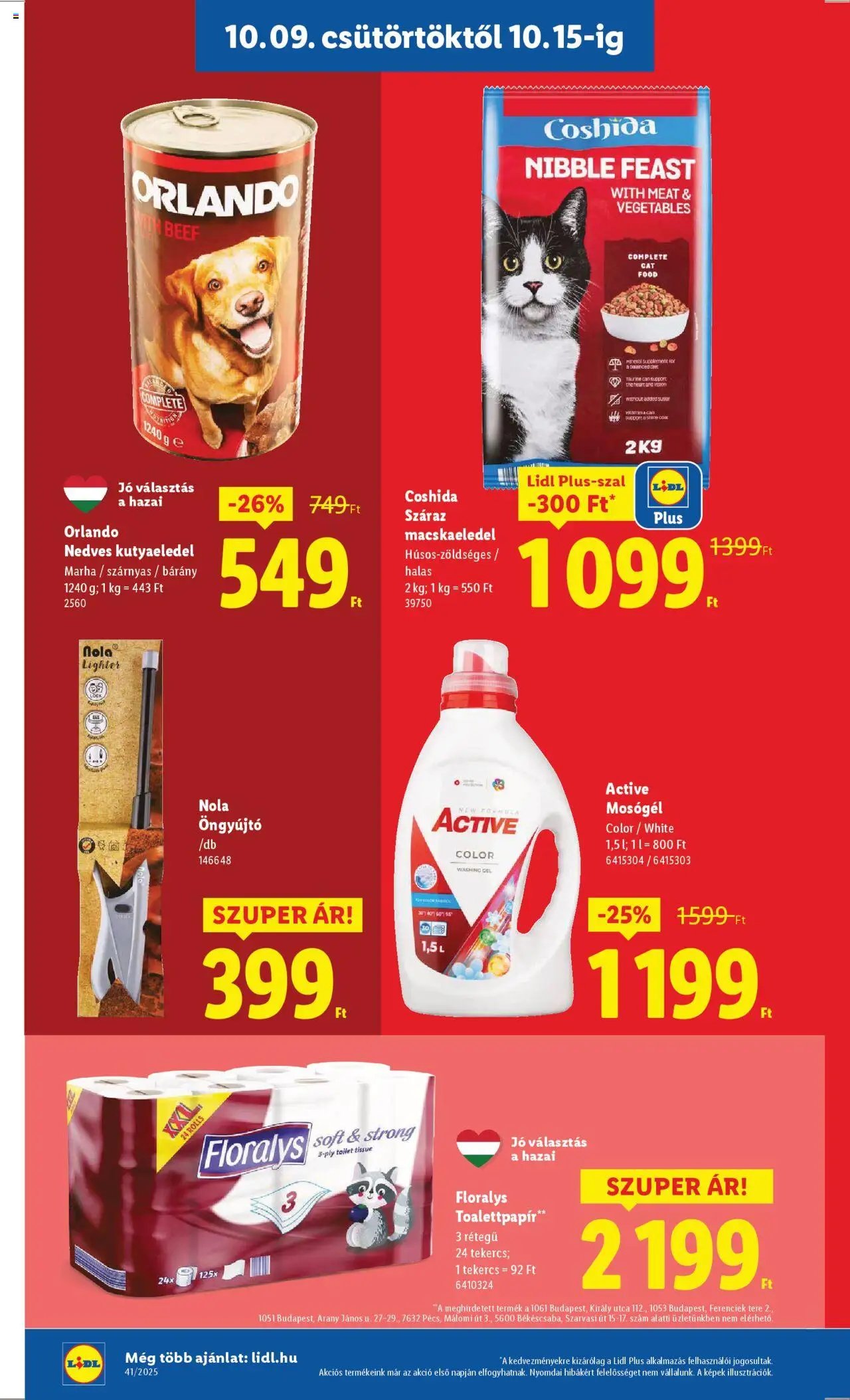 Lidl újság 2025.10.09. Akciós újság Lidl (2025-10-09 - 2025-10-15)