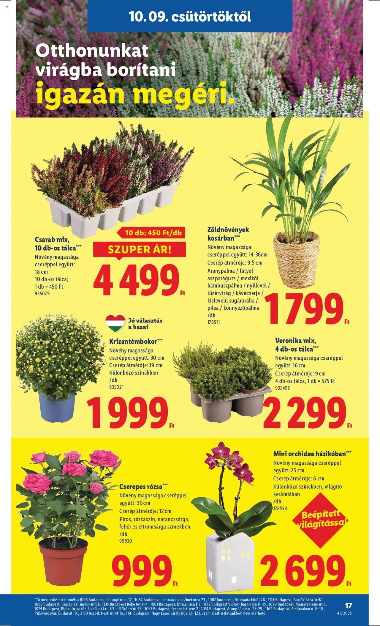Lidl újság 2025.10.09. Akciós újság Lidl (2025-10-09 - 2025-10-15)