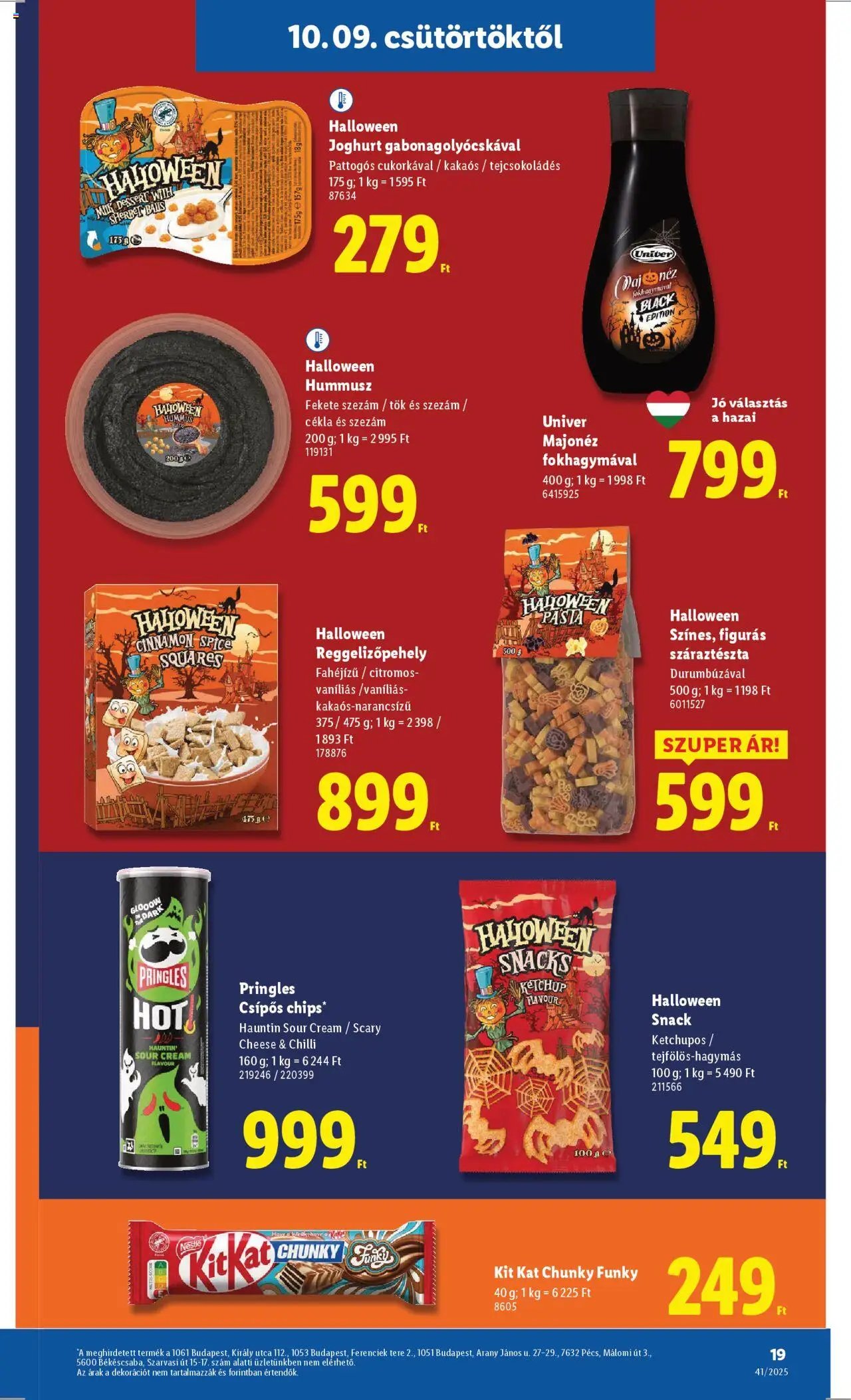 Lidl újság 2025.10.09. Akciós újság Lidl (2025-10-09 - 2025-10-15)