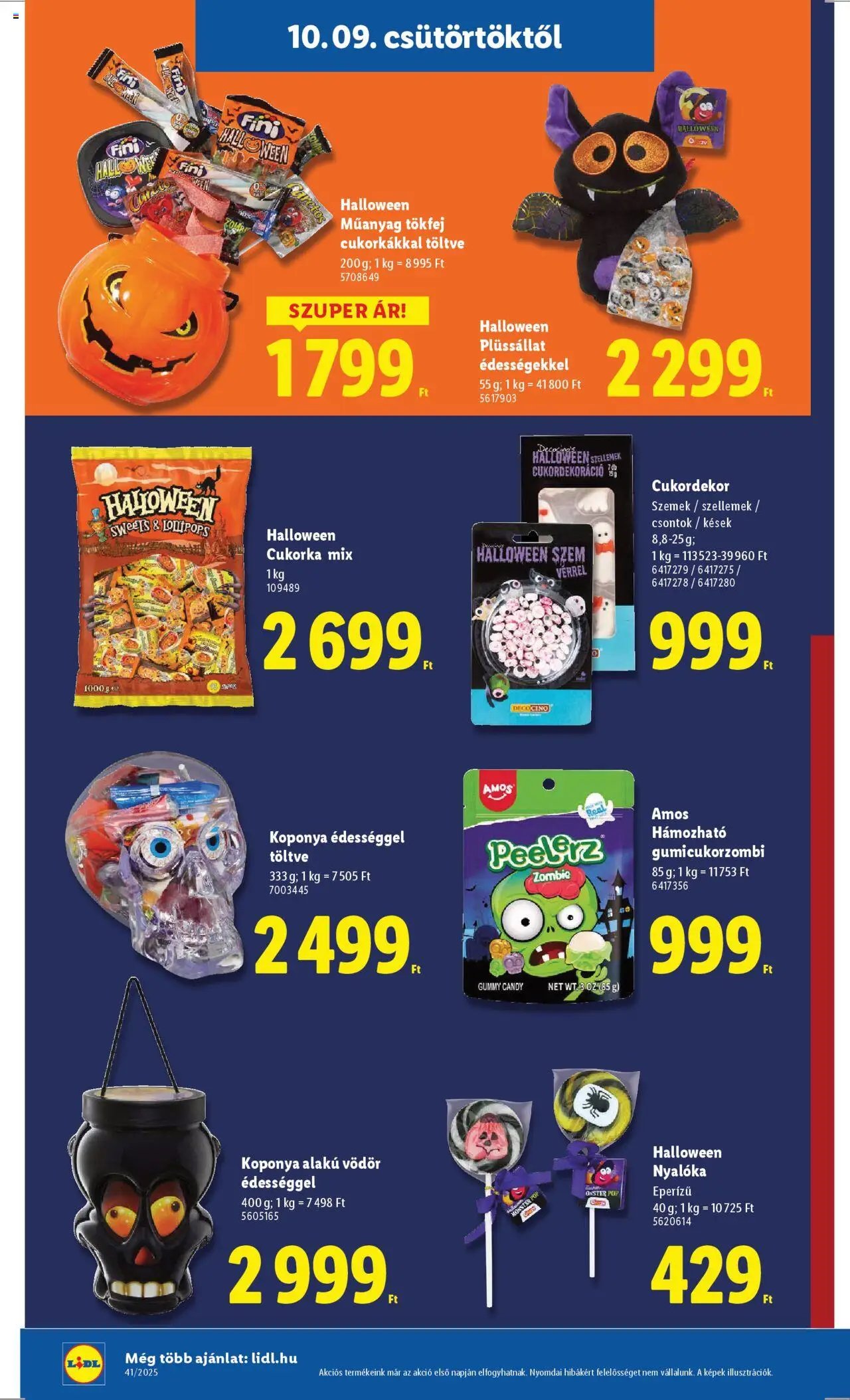 Lidl újság 2025.10.09. Akciós újság Lidl (2025-10-09 - 2025-10-15)
