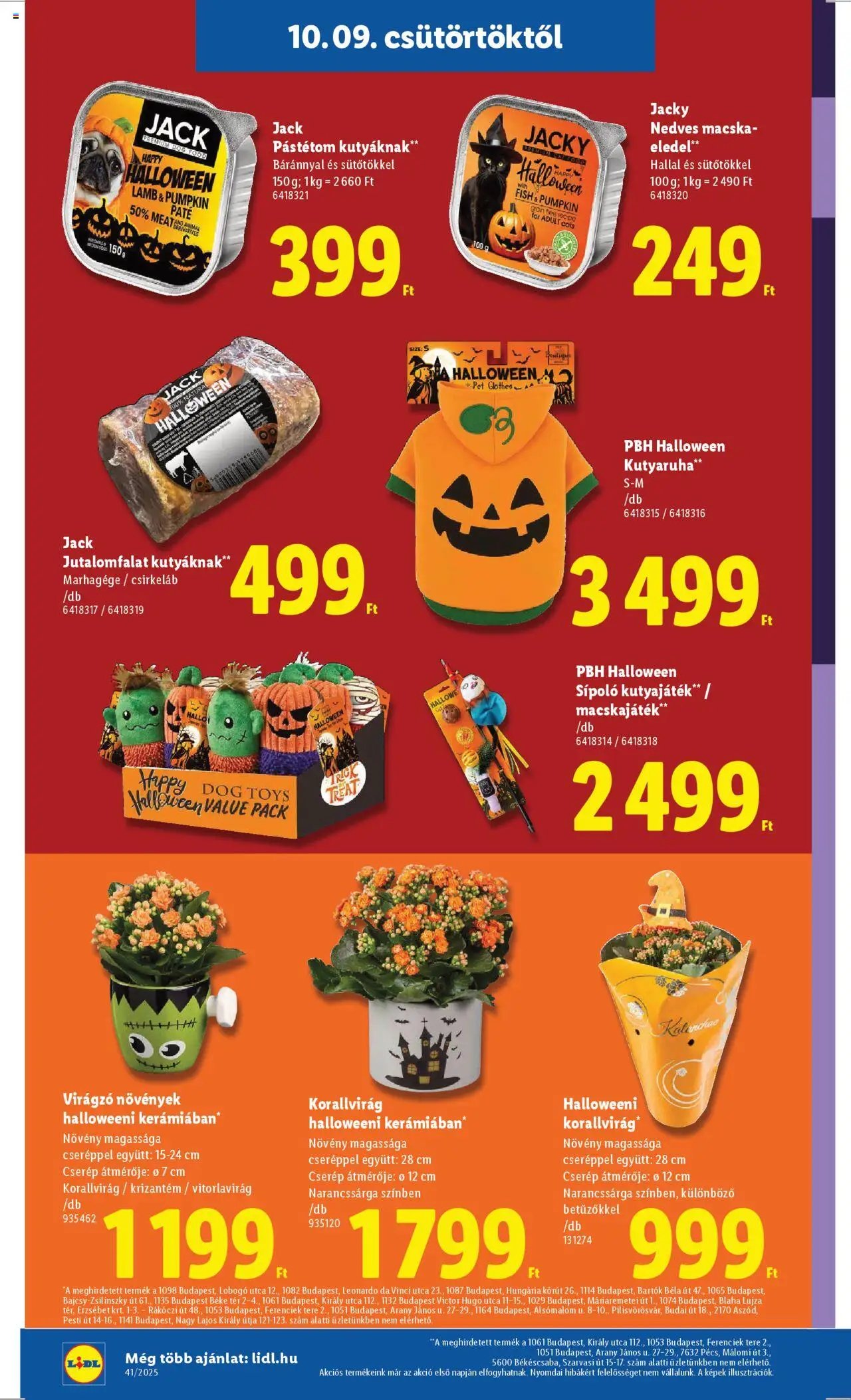 Lidl újság 2025.10.09. Akciós újság Lidl (2025-10-09 - 2025-10-15)