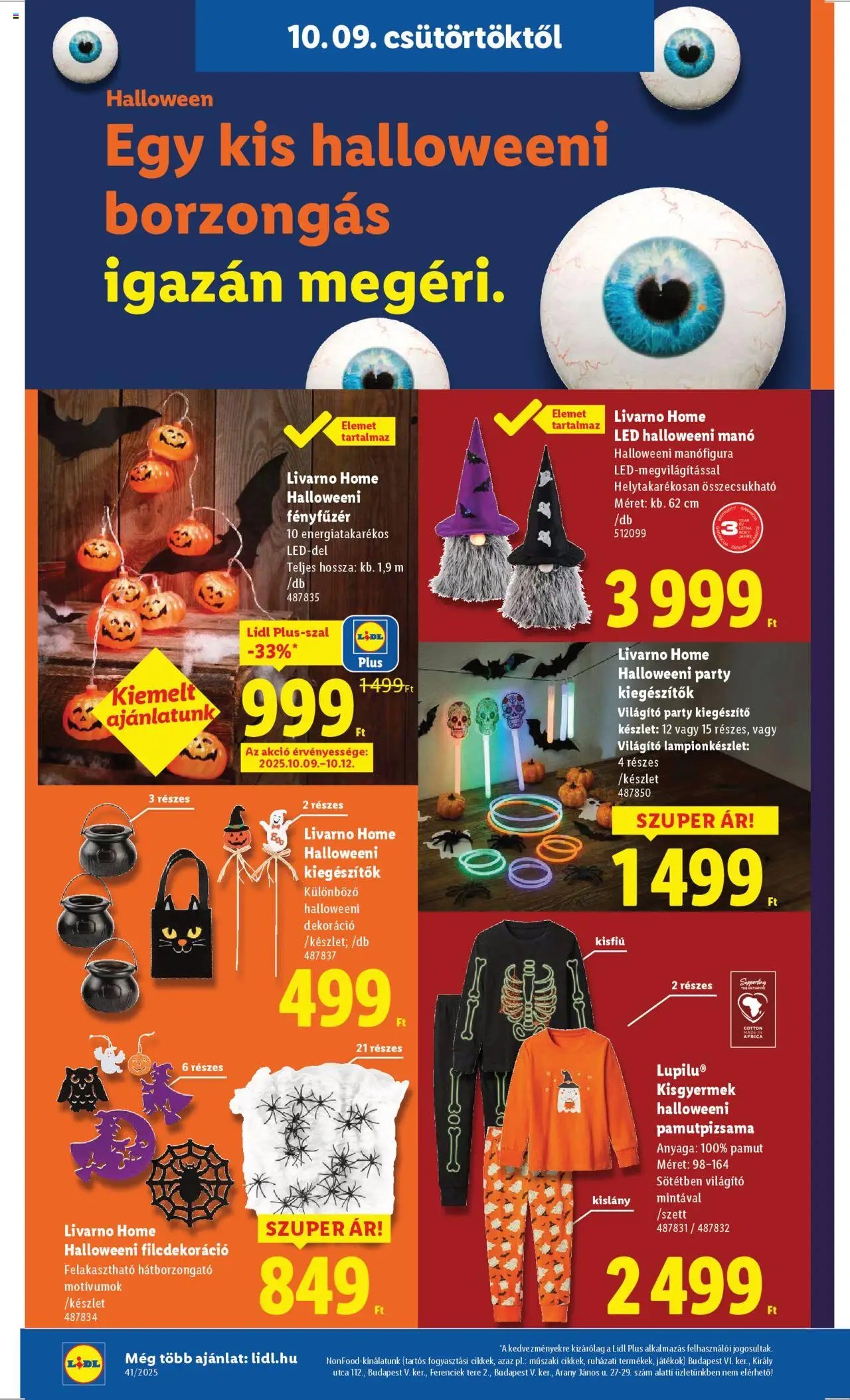 Lidl újság 2025.10.09. Akciós újság Lidl (2025-10-09 - 2025-10-15)