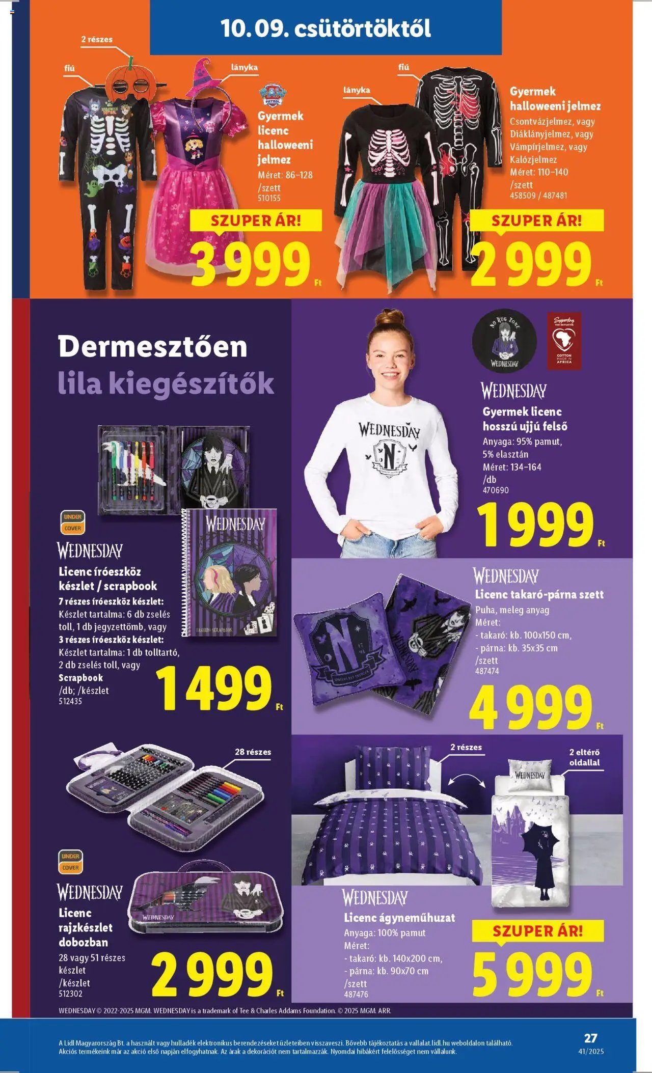Lidl újság 2025.10.09. Akciós újság Lidl (2025-10-09 - 2025-10-15)