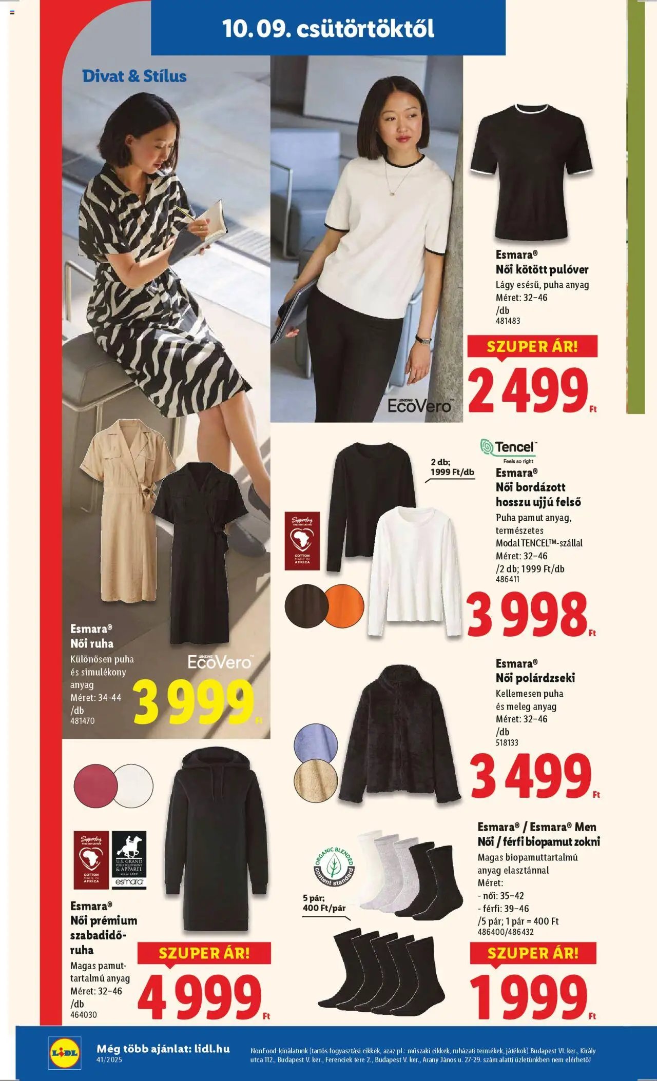 Lidl újság 2025.10.09. Akciós újság Lidl (2025-10-09 - 2025-10-15)