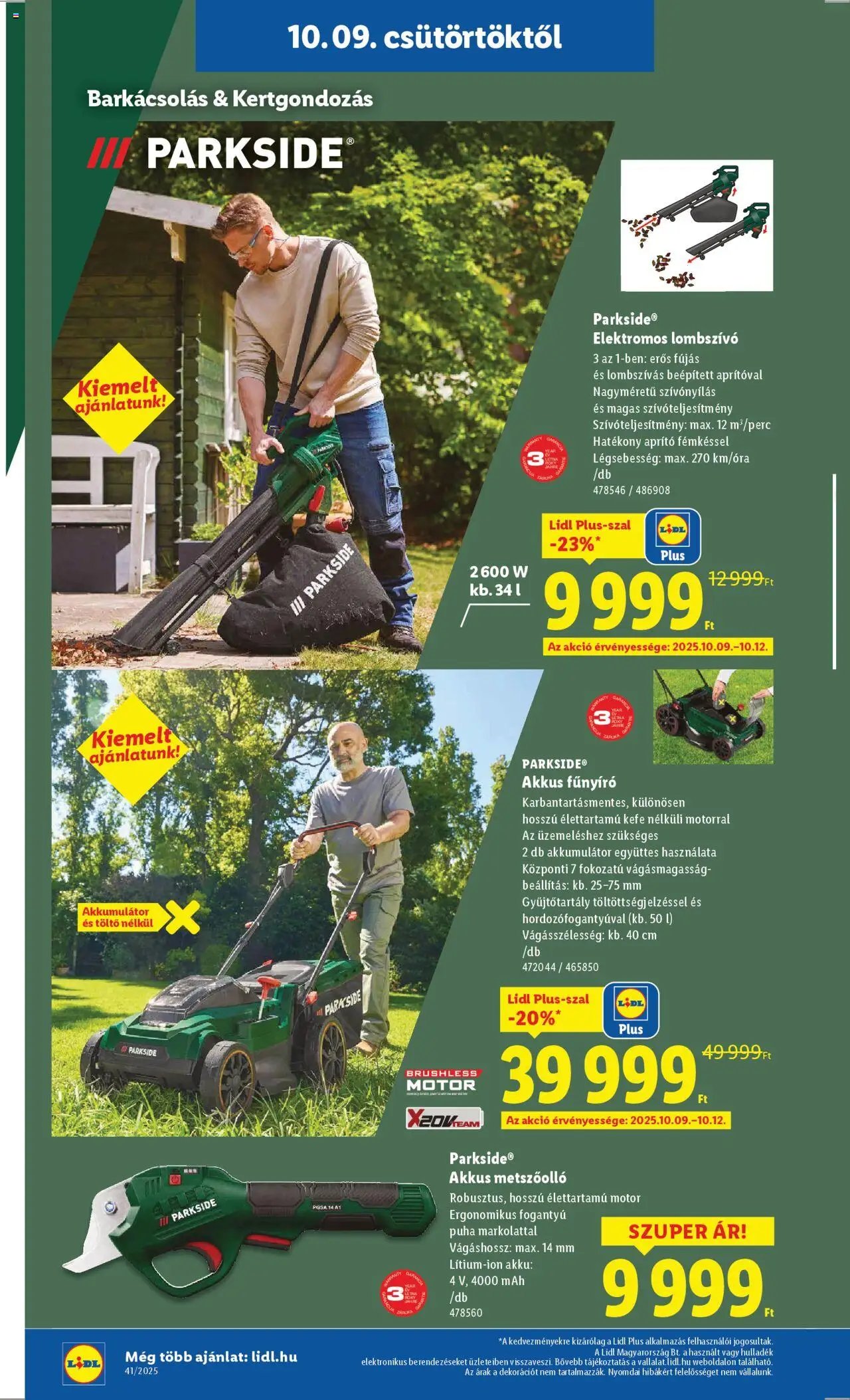 Lidl újság 2025.10.09. Akciós újság Lidl (2025-10-09 - 2025-10-15)
