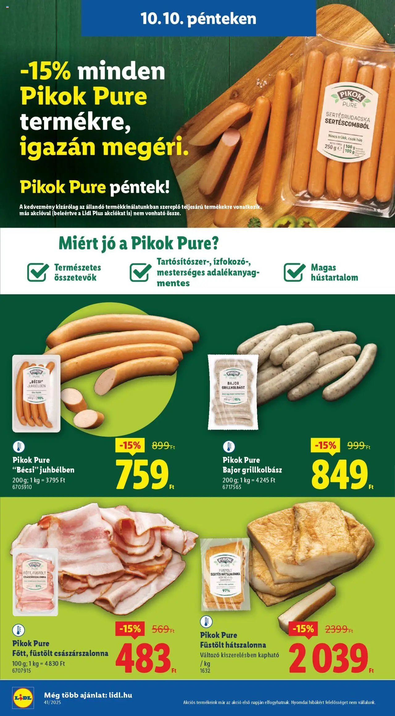 Lidl újság 2025.10.09. Akciós újság Lidl (2025-10-09 - 2025-10-15)