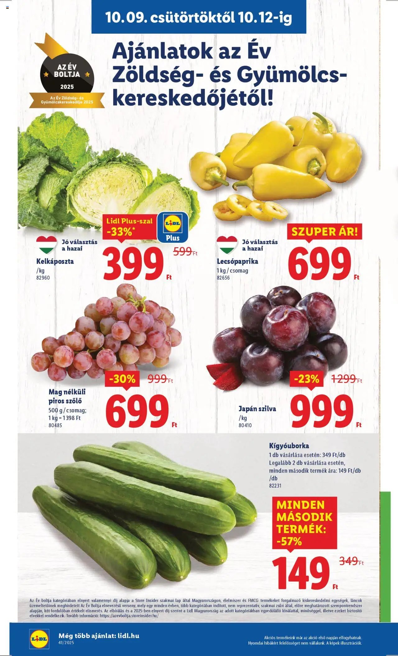 Lidl újság 2025.10.09. Akciós újság Lidl (2025-10-09 - 2025-10-15)