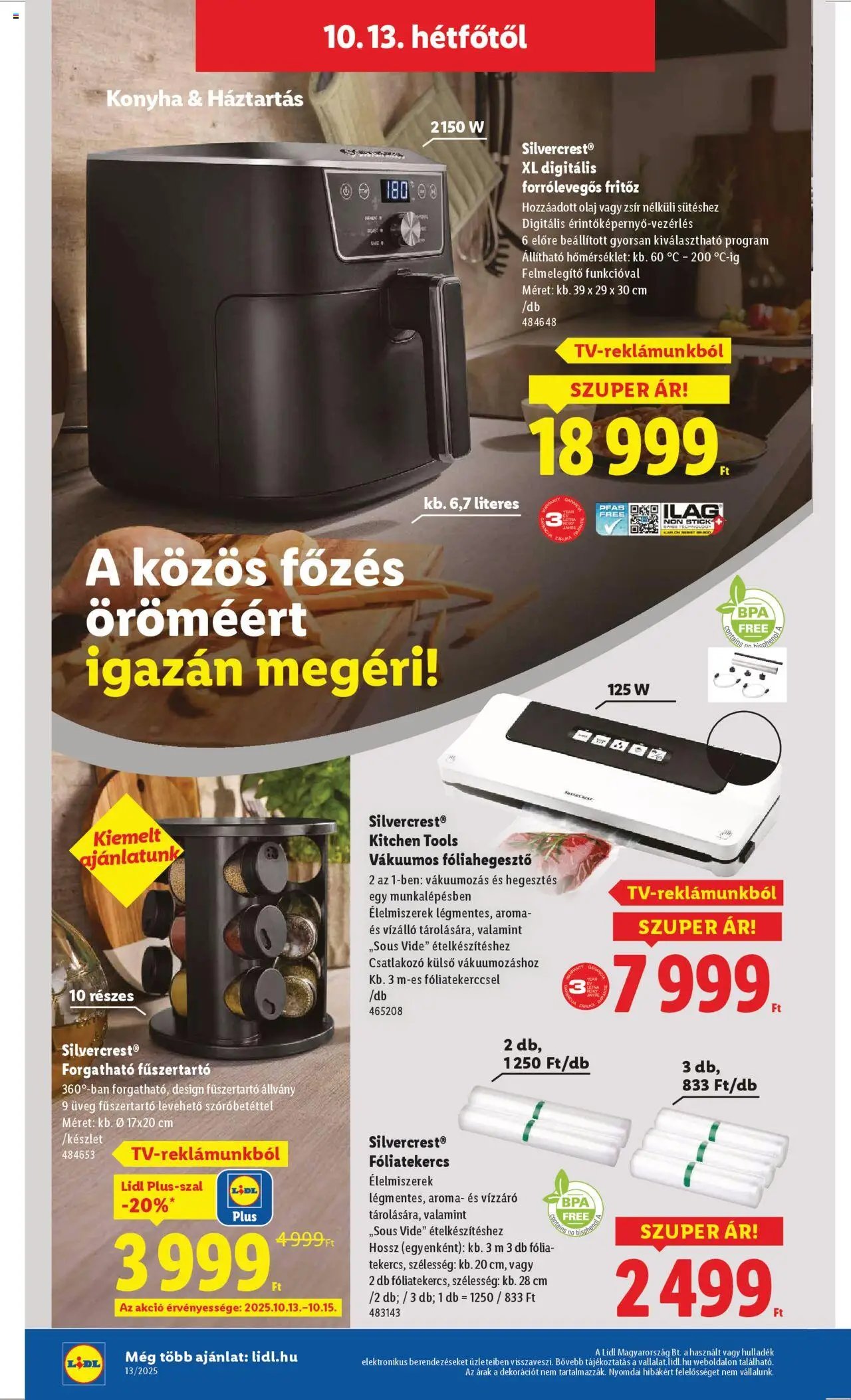 Lidl újság 2025.10.09. Akciós újság Lidl (2025-10-09 - 2025-10-15)