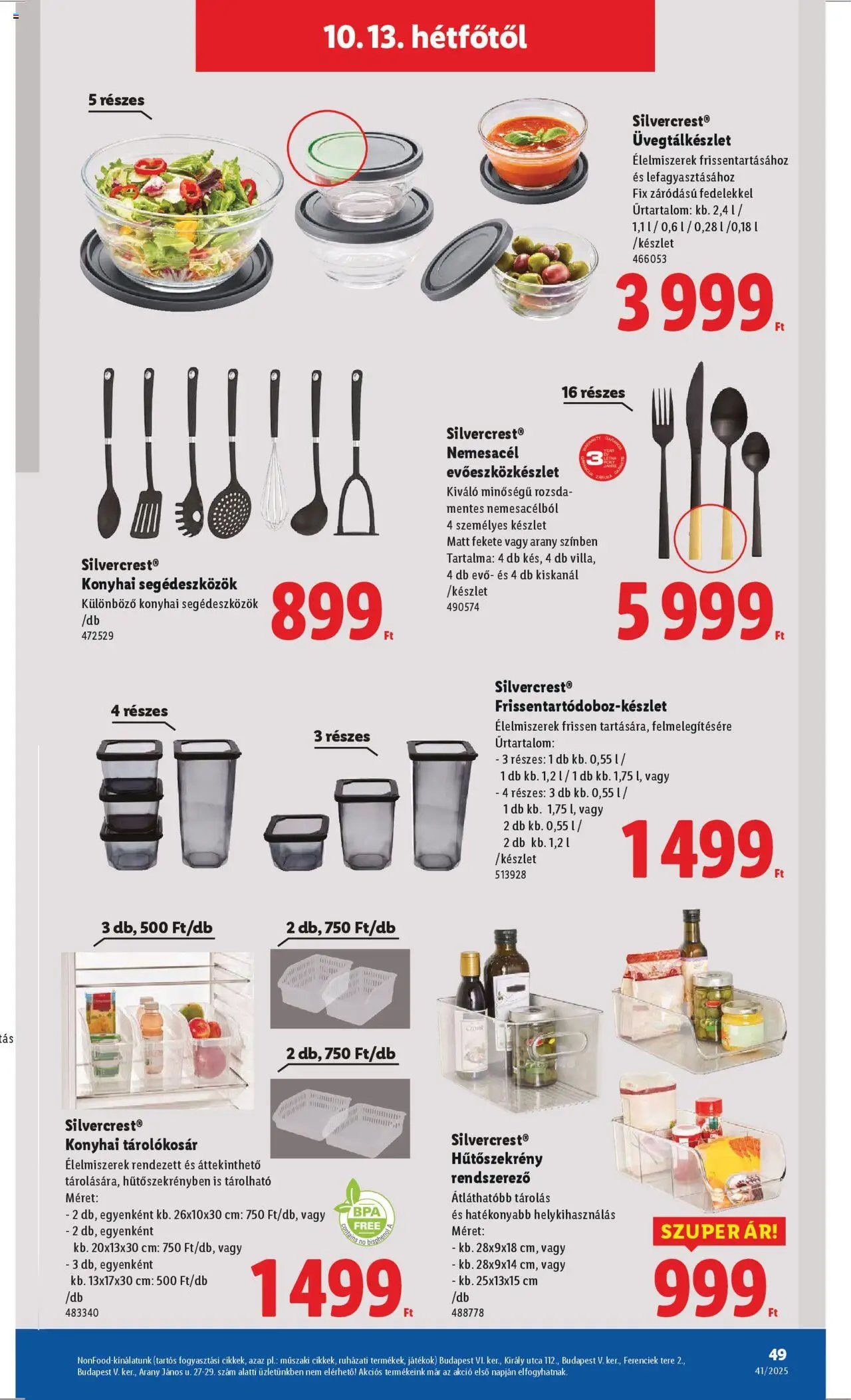 Lidl újság 2025.10.09. Akciós újság Lidl (2025-10-09 - 2025-10-15)