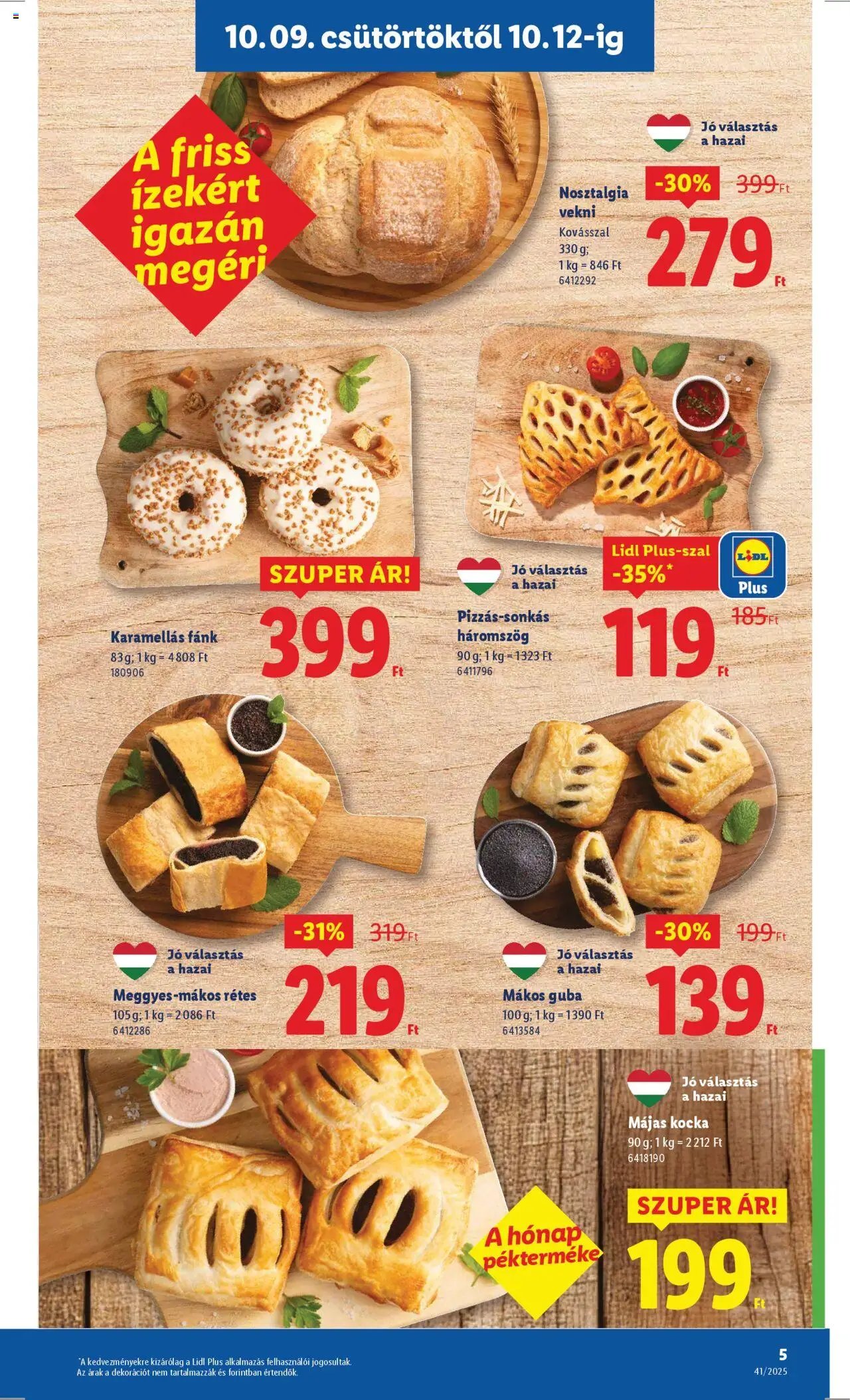 Lidl újság 2025.10.09. Akciós újság Lidl (2025-10-09 - 2025-10-15)