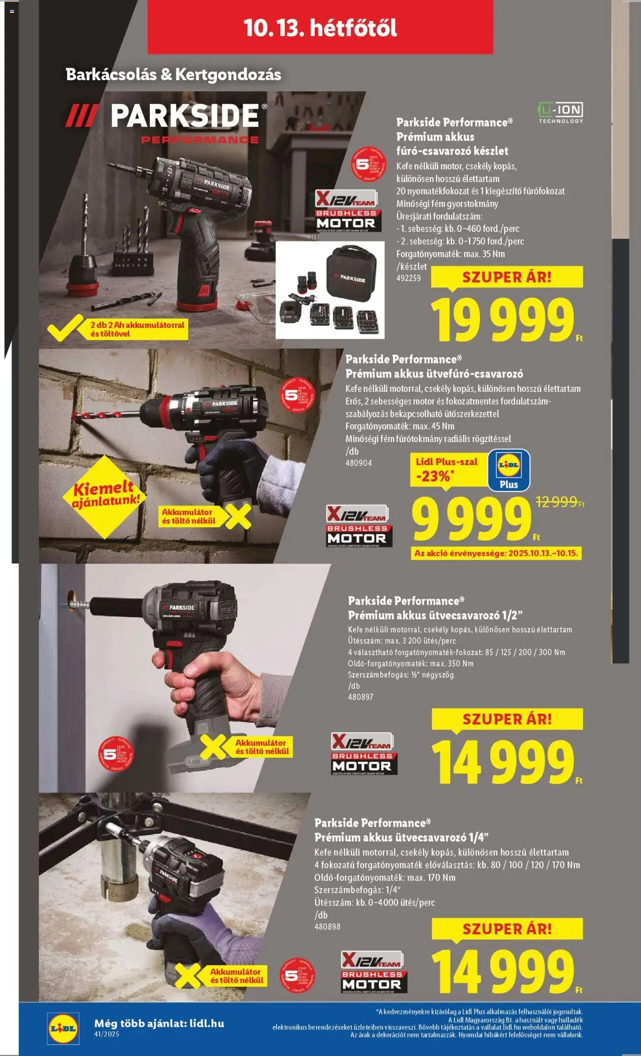 Lidl újság 2025.10.09. Akciós újság Lidl (2025-10-09 - 2025-10-15)