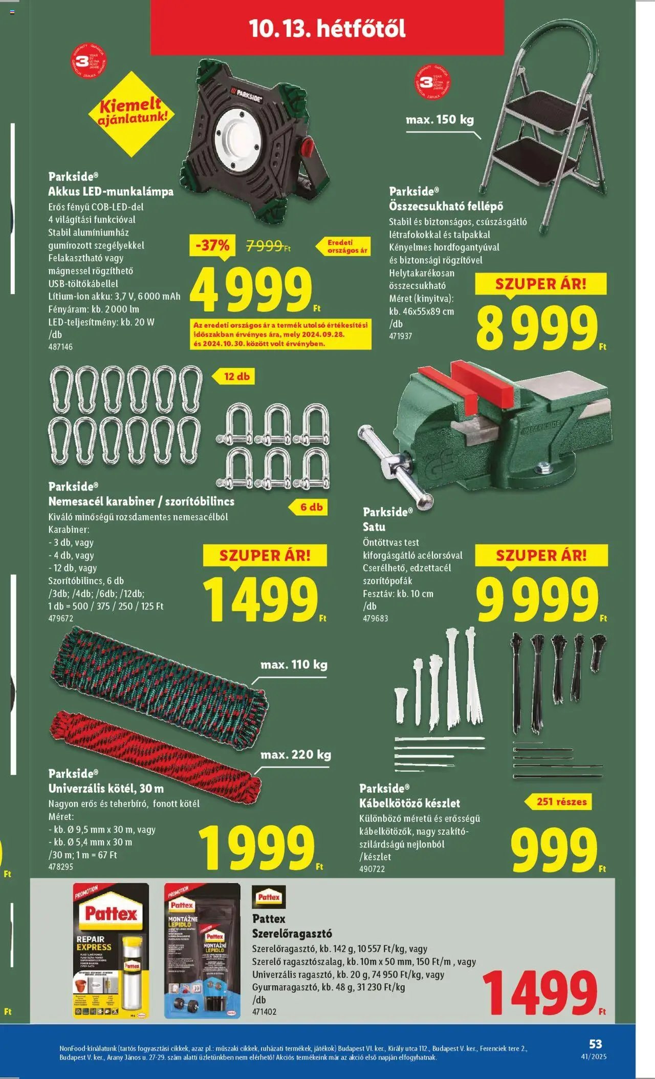 Lidl újság 2025.10.09. Akciós újság Lidl (2025-10-09 - 2025-10-15)