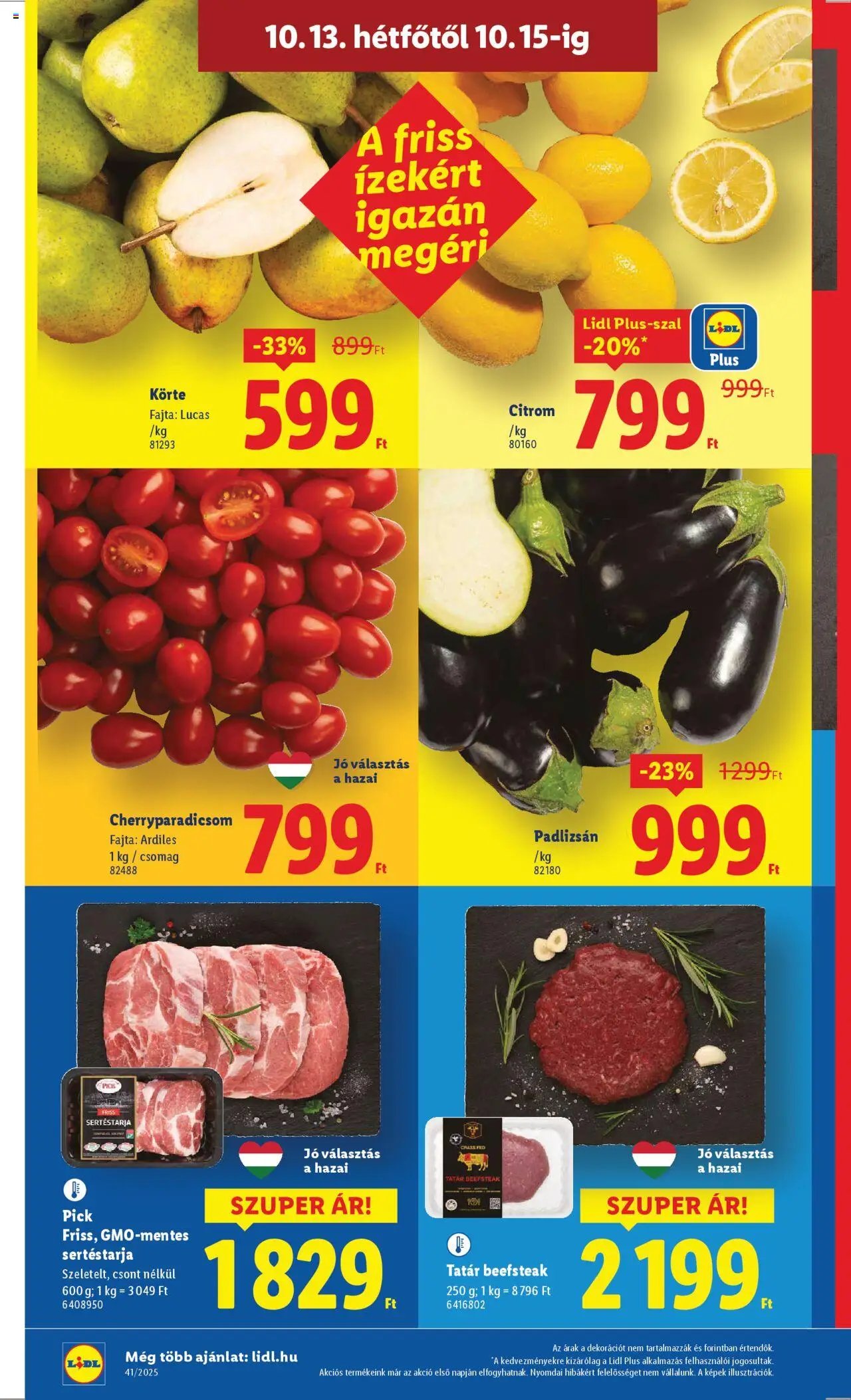 Lidl újság 2025.10.09. Akciós újság Lidl (2025-10-09 - 2025-10-15)