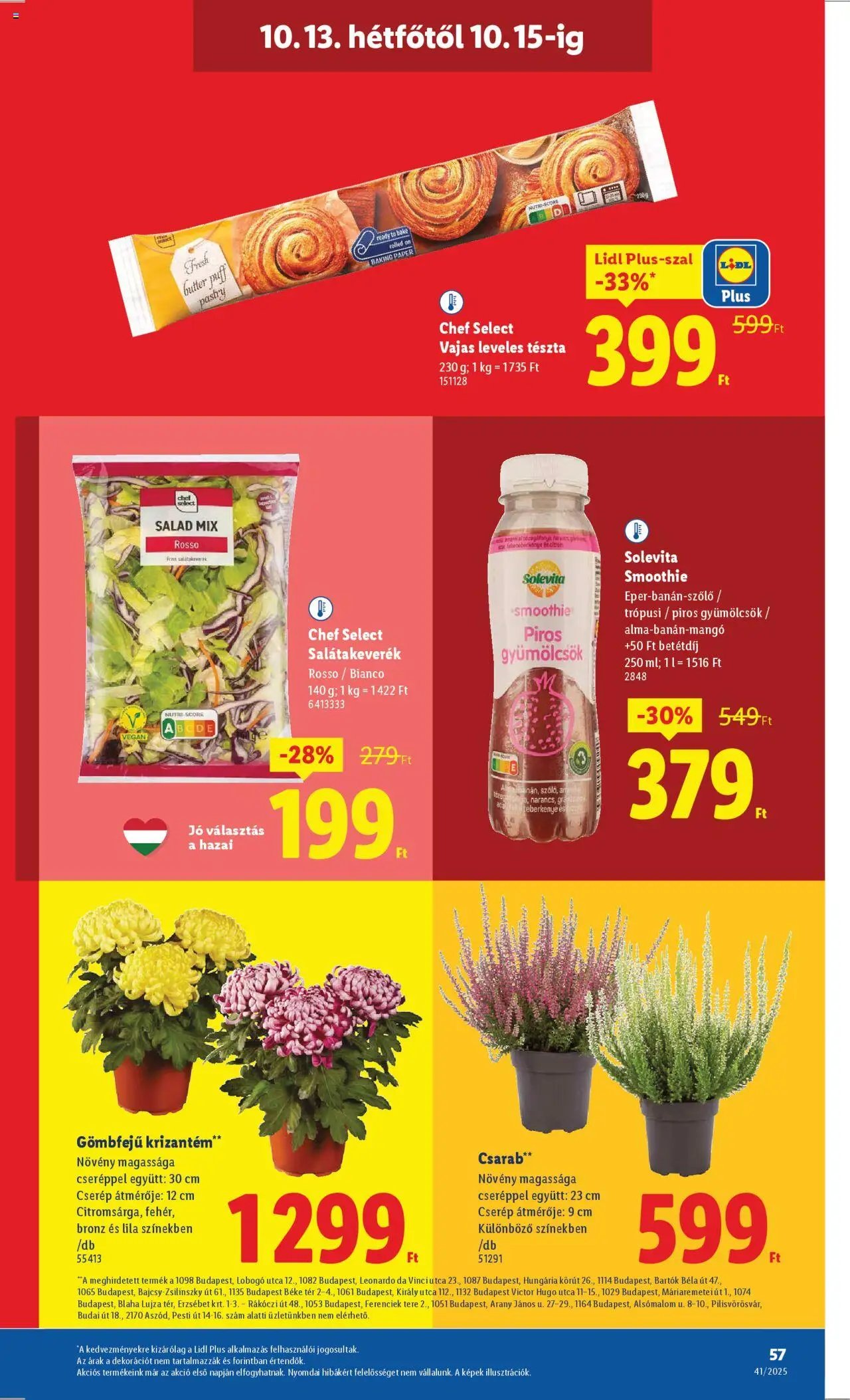Lidl újság 2025.10.09. Akciós újság Lidl (2025-10-09 - 2025-10-15)