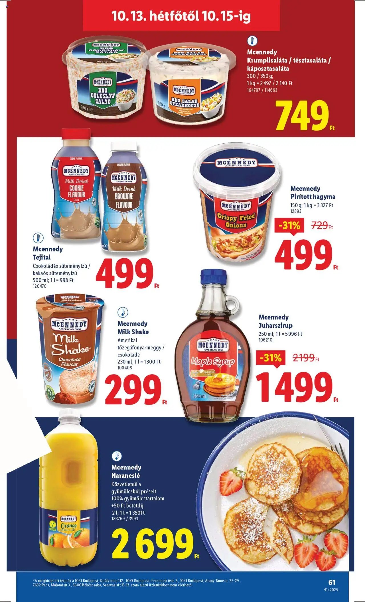 Lidl újság 2025.10.09. Akciós újság Lidl (2025-10-09 - 2025-10-15)