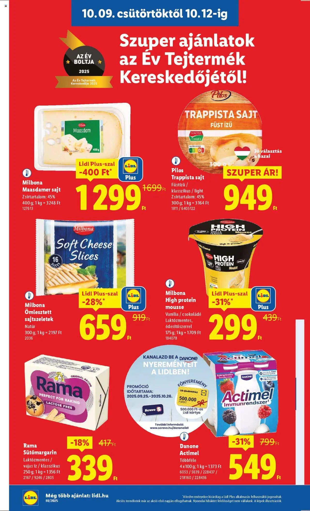 Lidl újság 2025.10.09. Akciós újság Lidl (2025-10-09 - 2025-10-15)