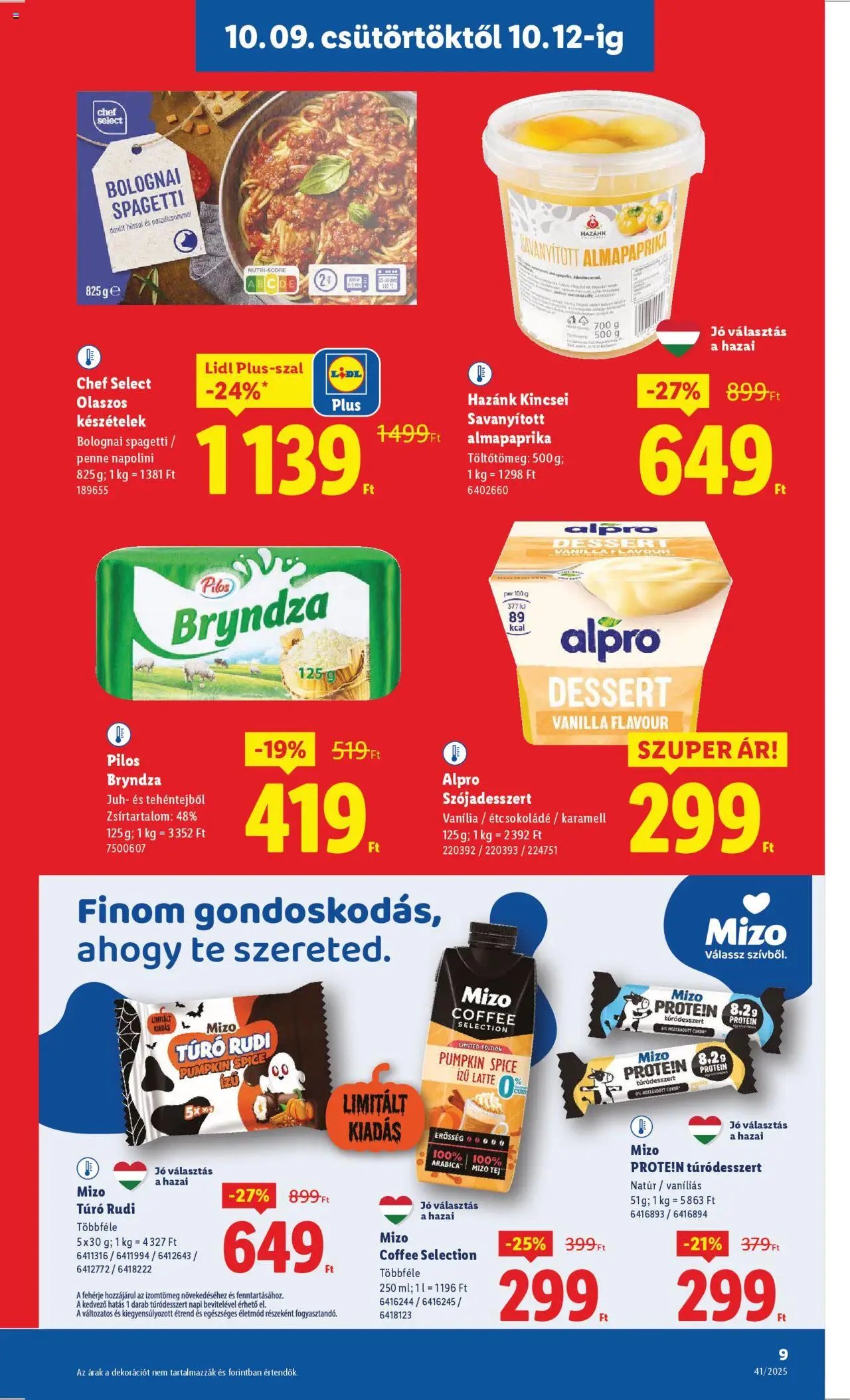 Lidl újság 2025.10.09. Akciós újság Lidl (2025-10-09 - 2025-10-15)
