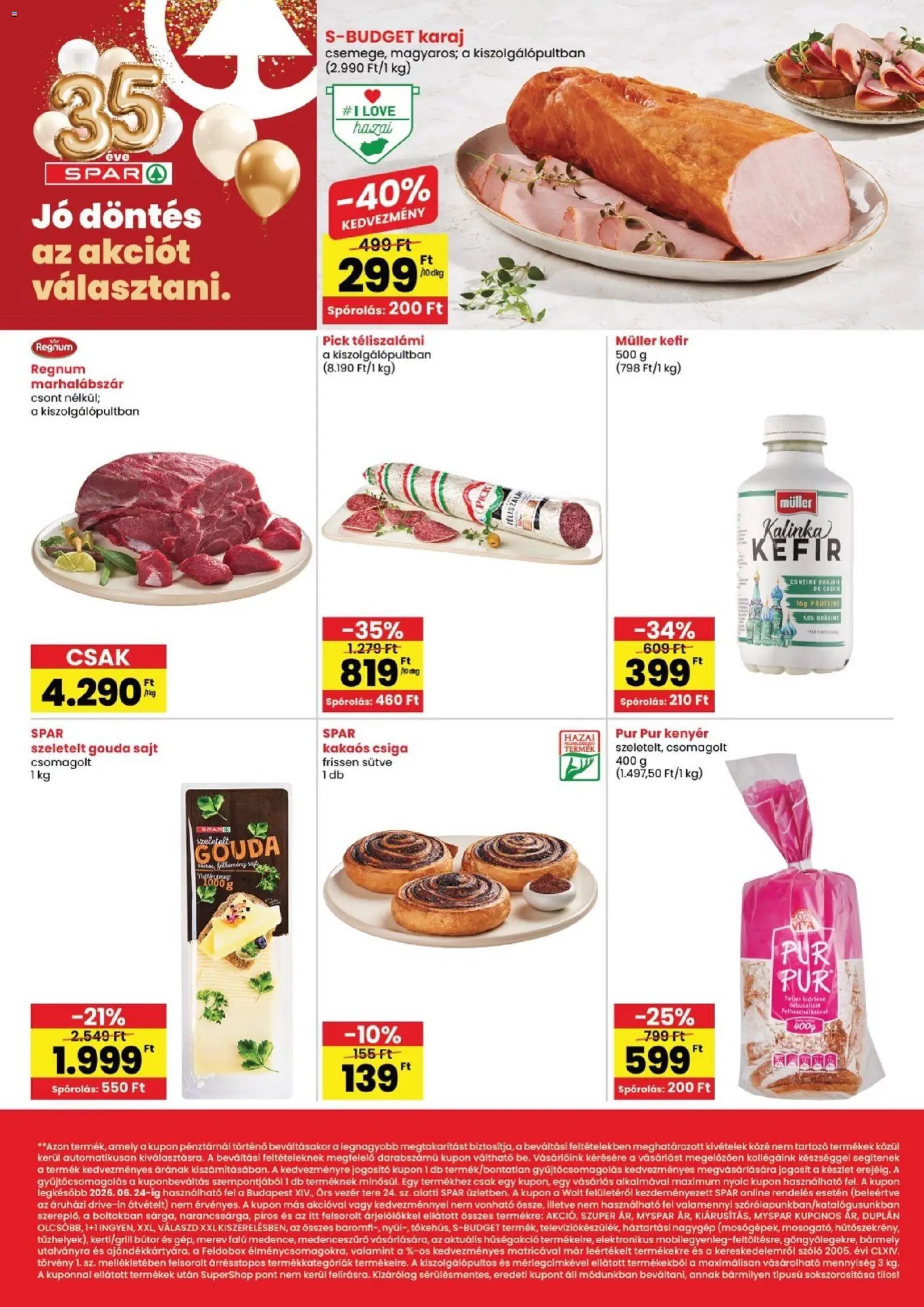 Spar újság 2026.06.18. Spar Bp Örs vezér tere üzlet megújulás