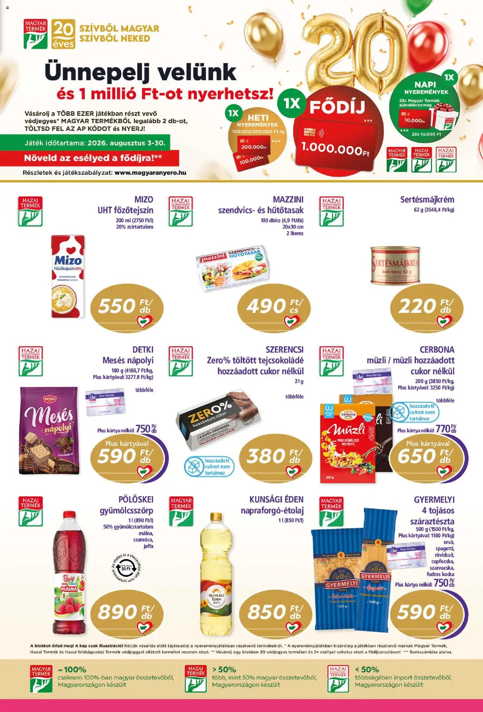 Plus Market újság 2026.08.06. Plus Market akciós újság