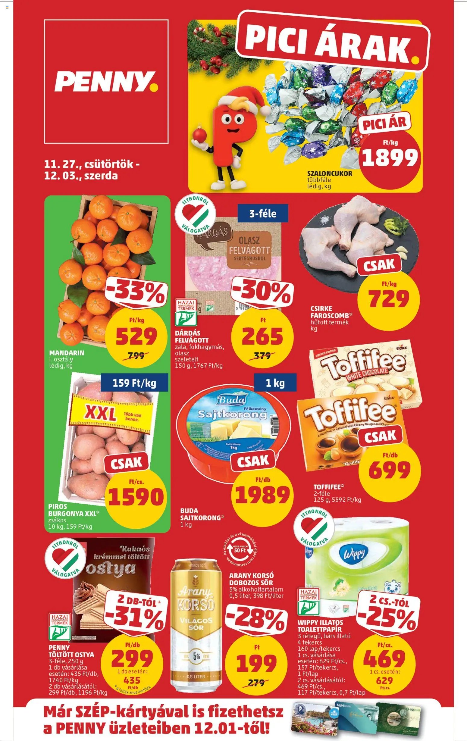 PENNY újság 2025.11.27. Akciós újság PENNY (2025-11-27 - 2025-12-03)