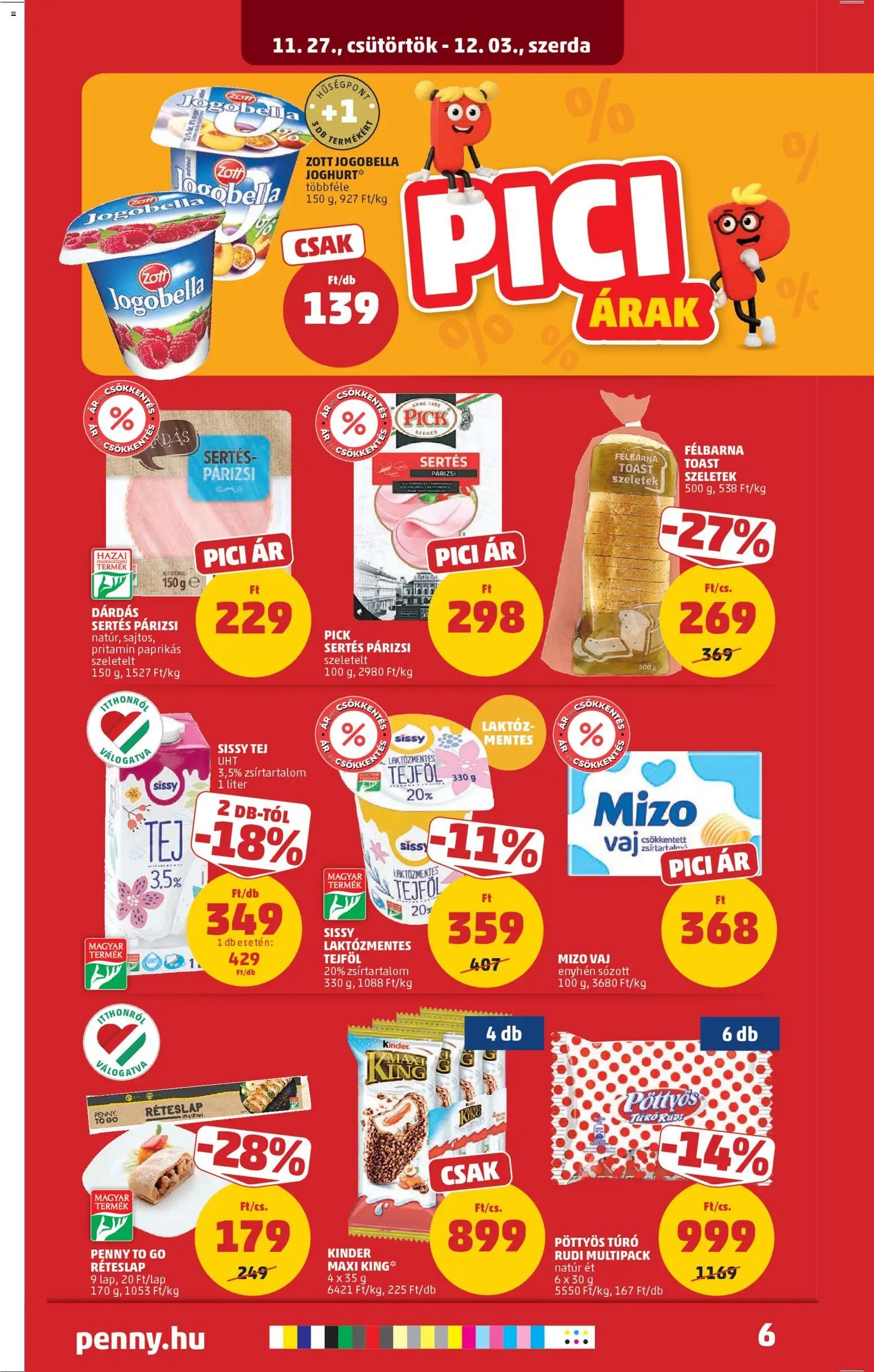PENNY újság 2025.11.27. Akciós újság PENNY (2025-11-27 - 2025-12-03)