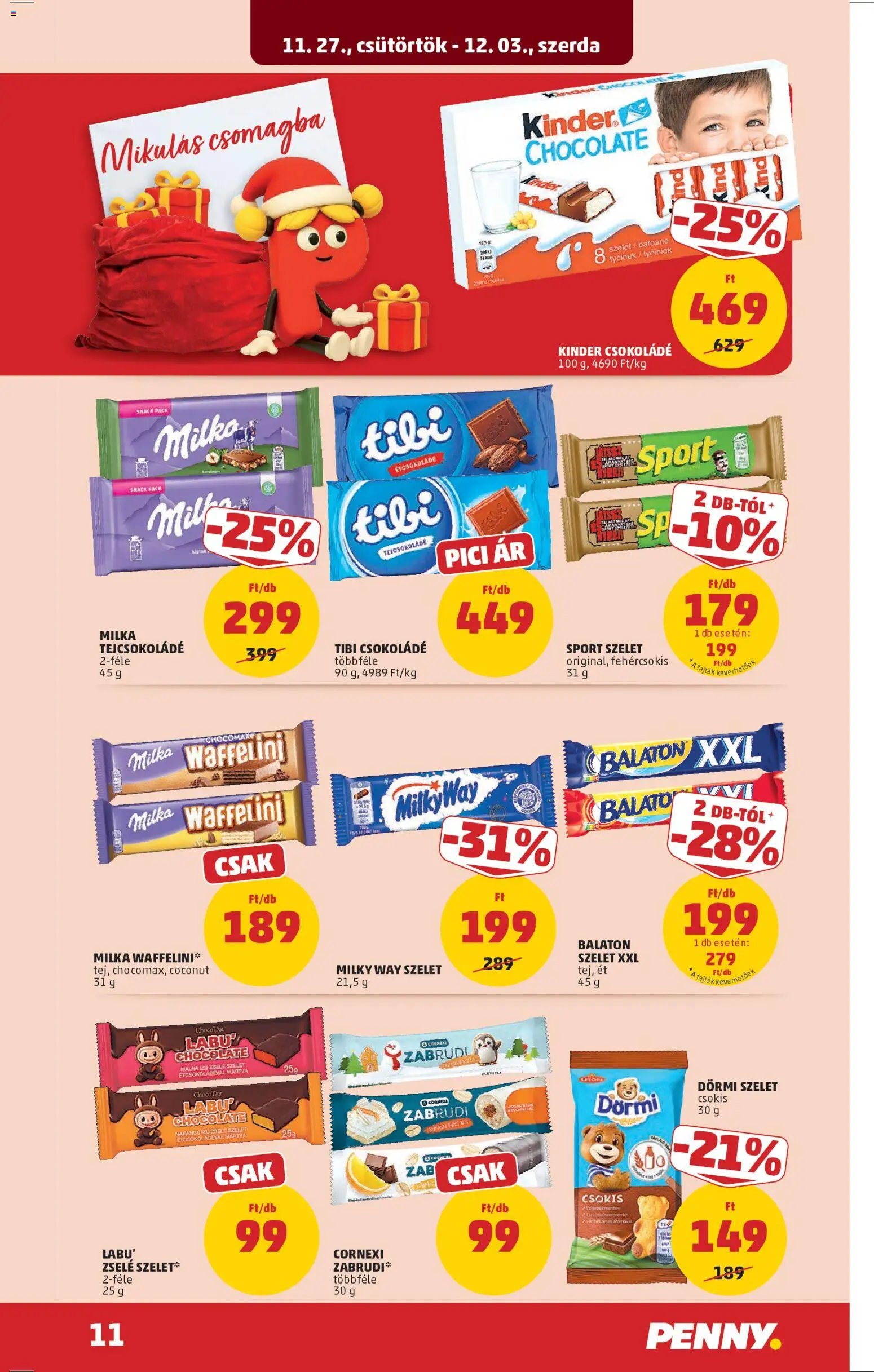 PENNY újság 2025.11.27. Akciós újság PENNY (2025-11-27 - 2025-12-03)
