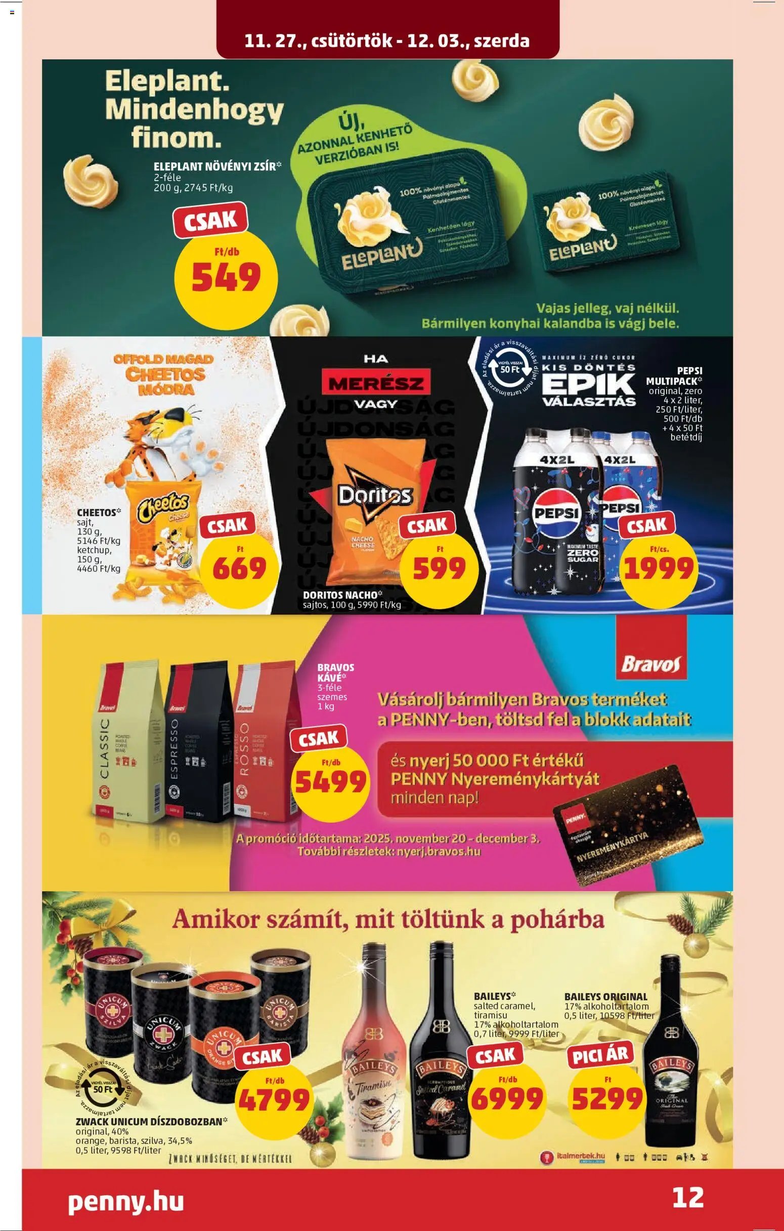 PENNY újság 2025.11.27. Akciós újság PENNY (2025-11-27 - 2025-12-03)