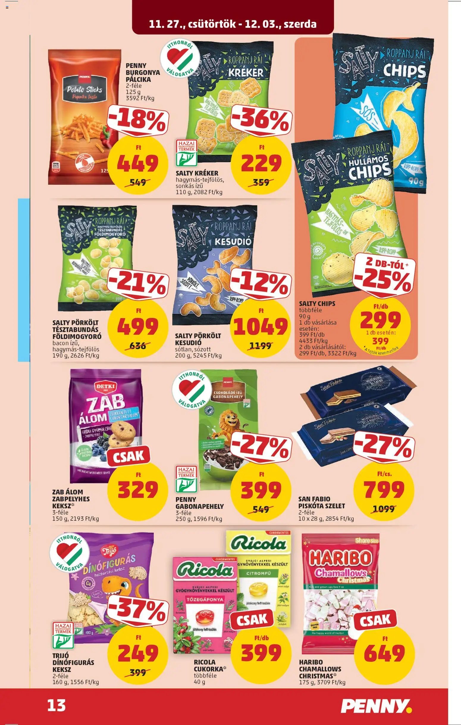 PENNY újság 2025.11.27. Akciós újság PENNY (2025-11-27 - 2025-12-03)
