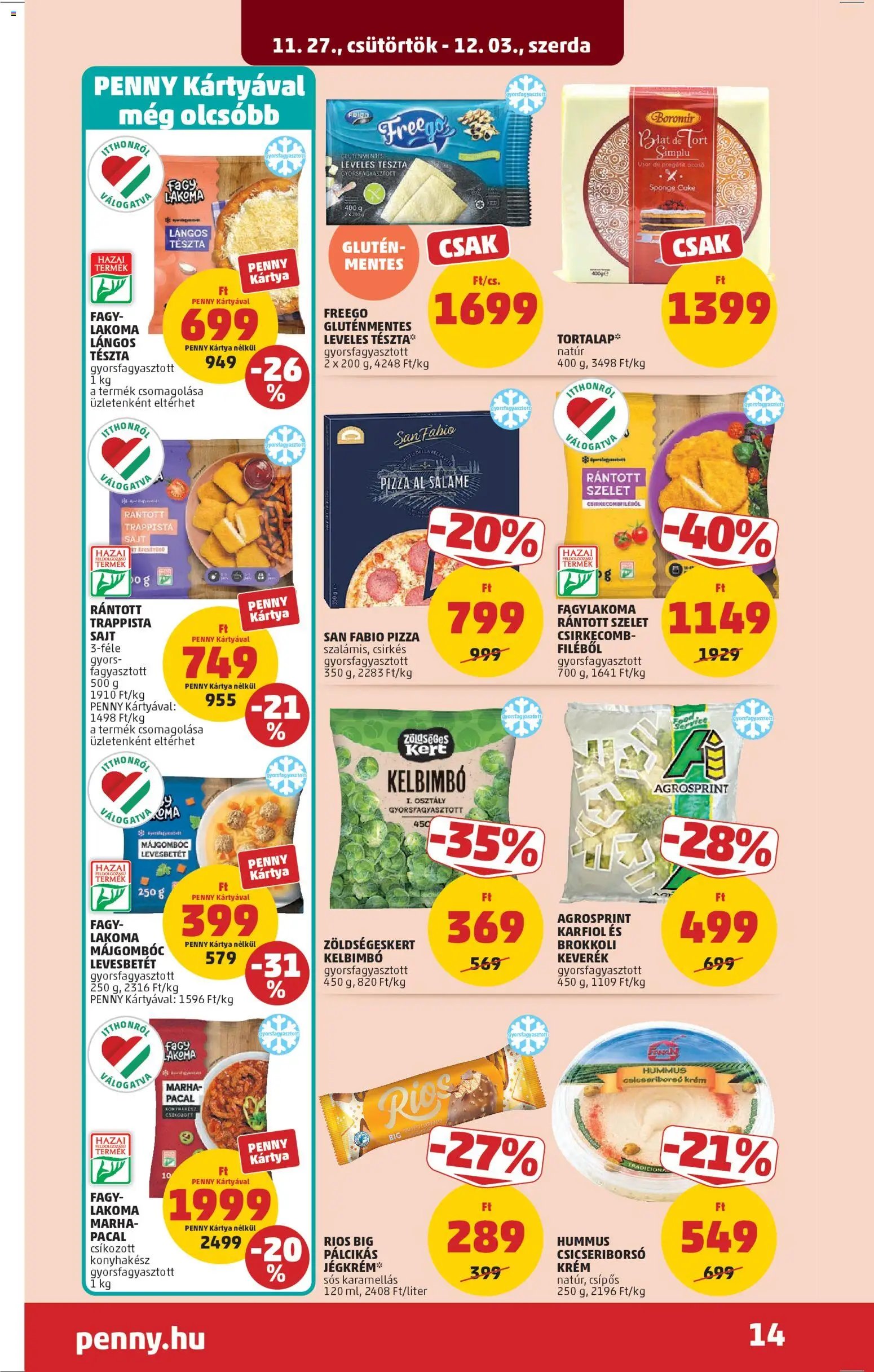 PENNY újság 2025.11.27. Akciós újság PENNY (2025-11-27 - 2025-12-03)