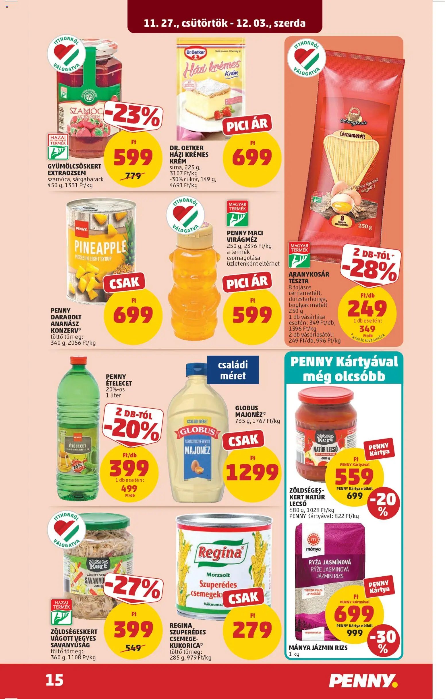 PENNY újság 2025.11.27. Akciós újság PENNY (2025-11-27 - 2025-12-03)