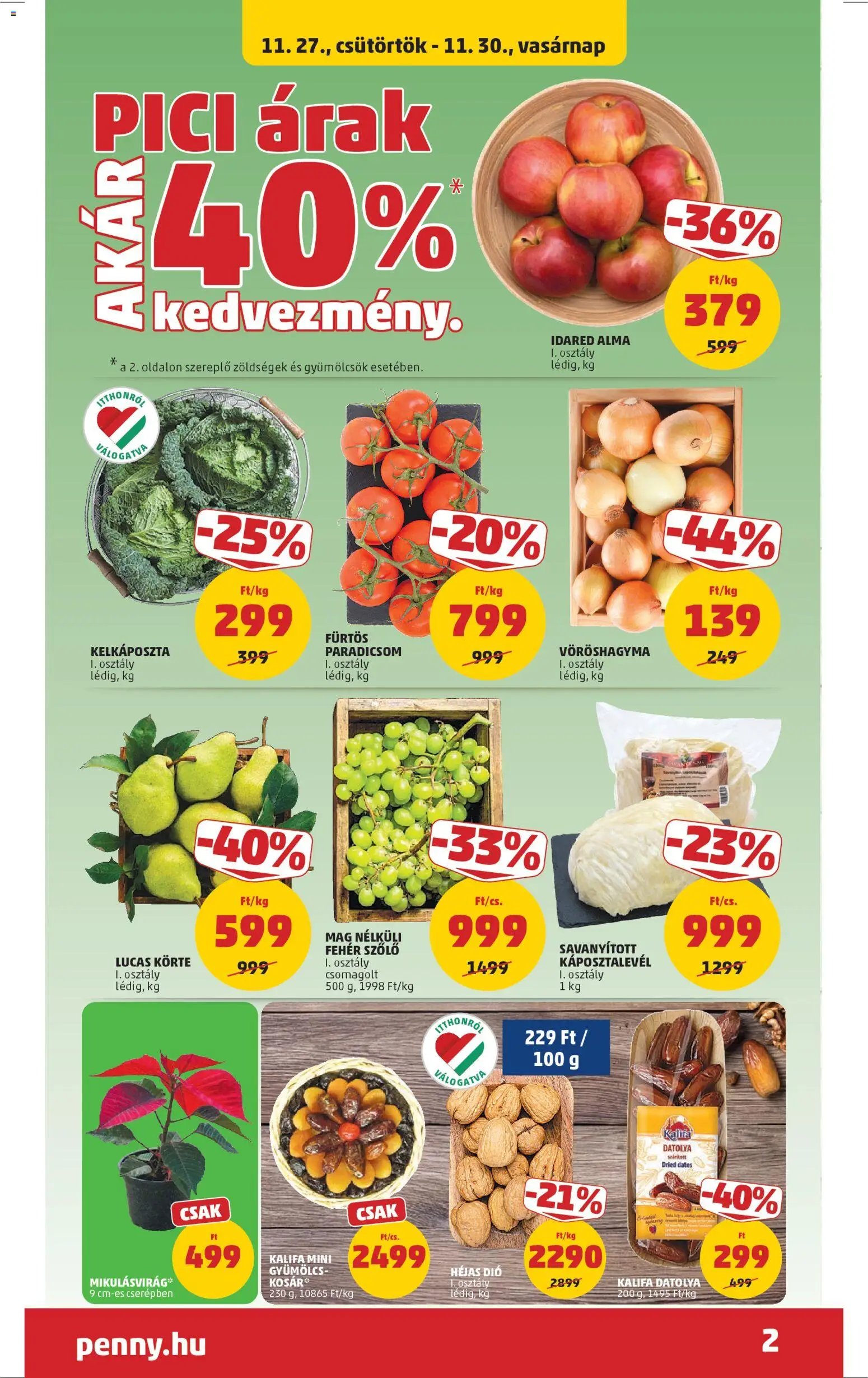 PENNY újság 2025.11.27. Akciós újság PENNY (2025-11-27 - 2025-12-03)