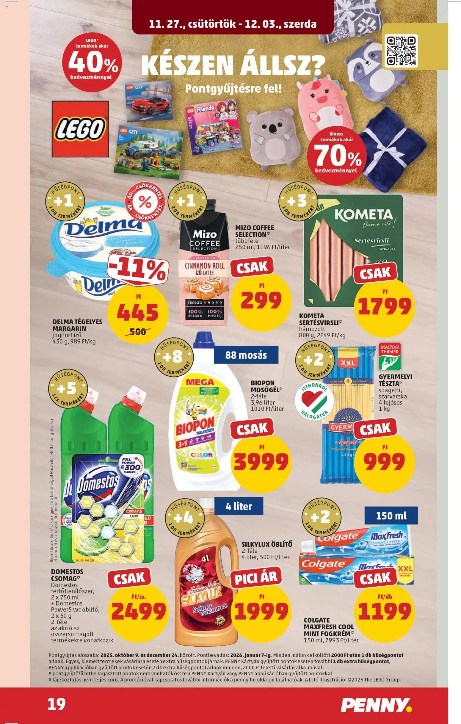 PENNY újság 2025.11.27. Akciós újság PENNY (2025-11-27 - 2025-12-03)