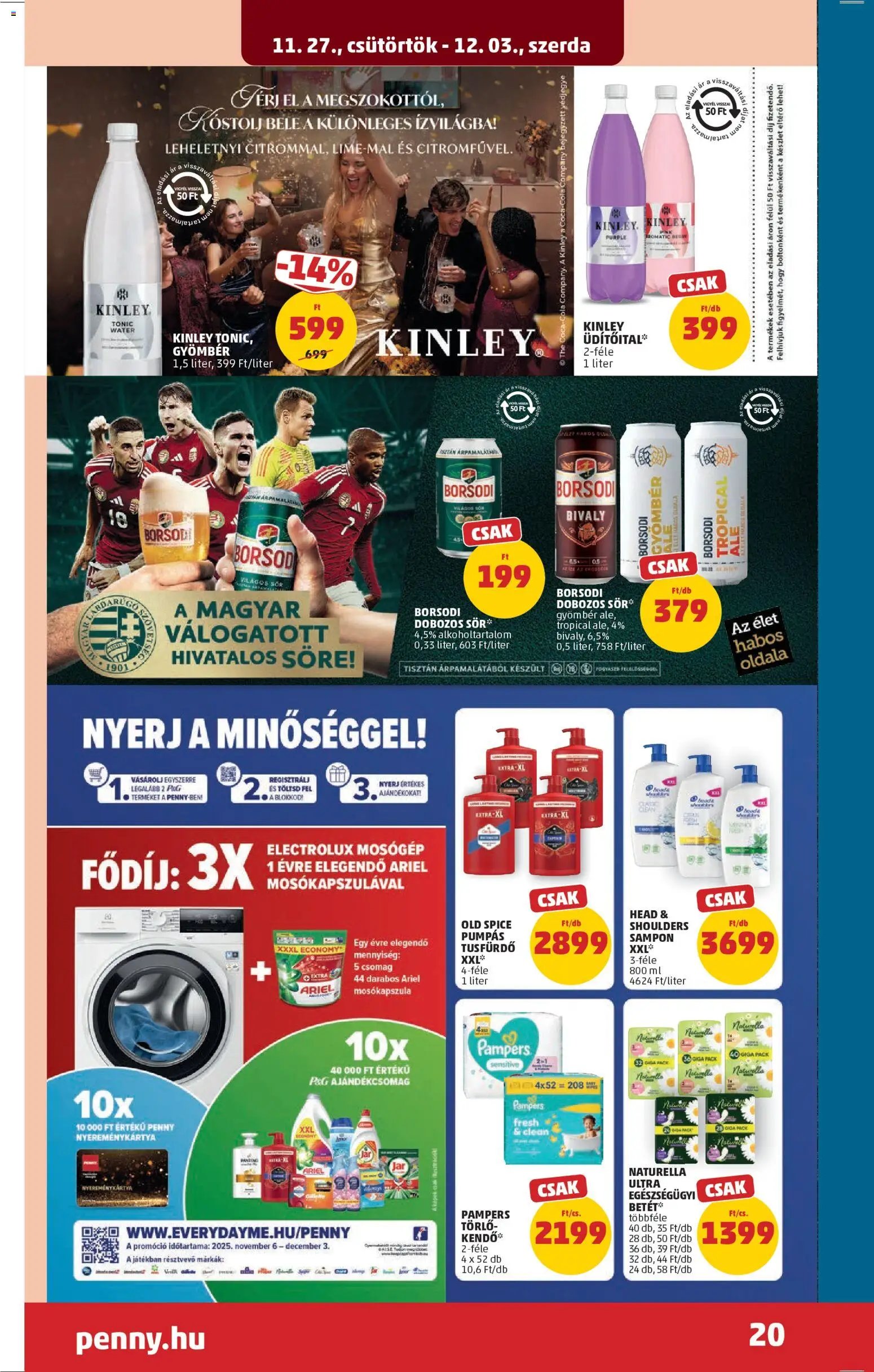 PENNY újság 2025.11.27. Akciós újság PENNY (2025-11-27 - 2025-12-03)