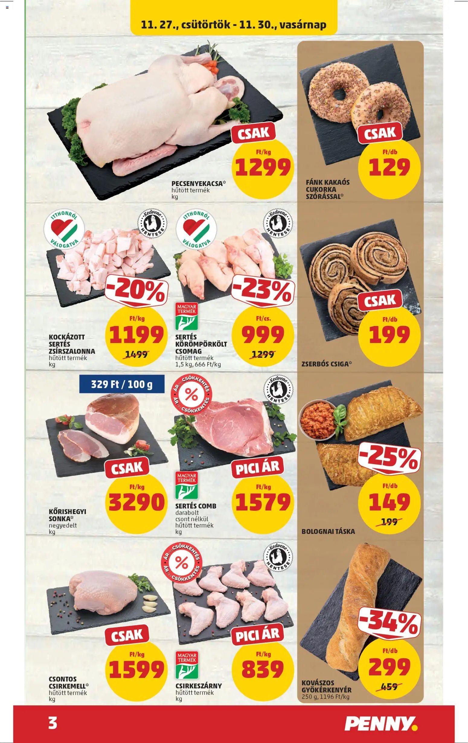 PENNY újság 2025.11.27. Akciós újság PENNY (2025-11-27 - 2025-12-03)