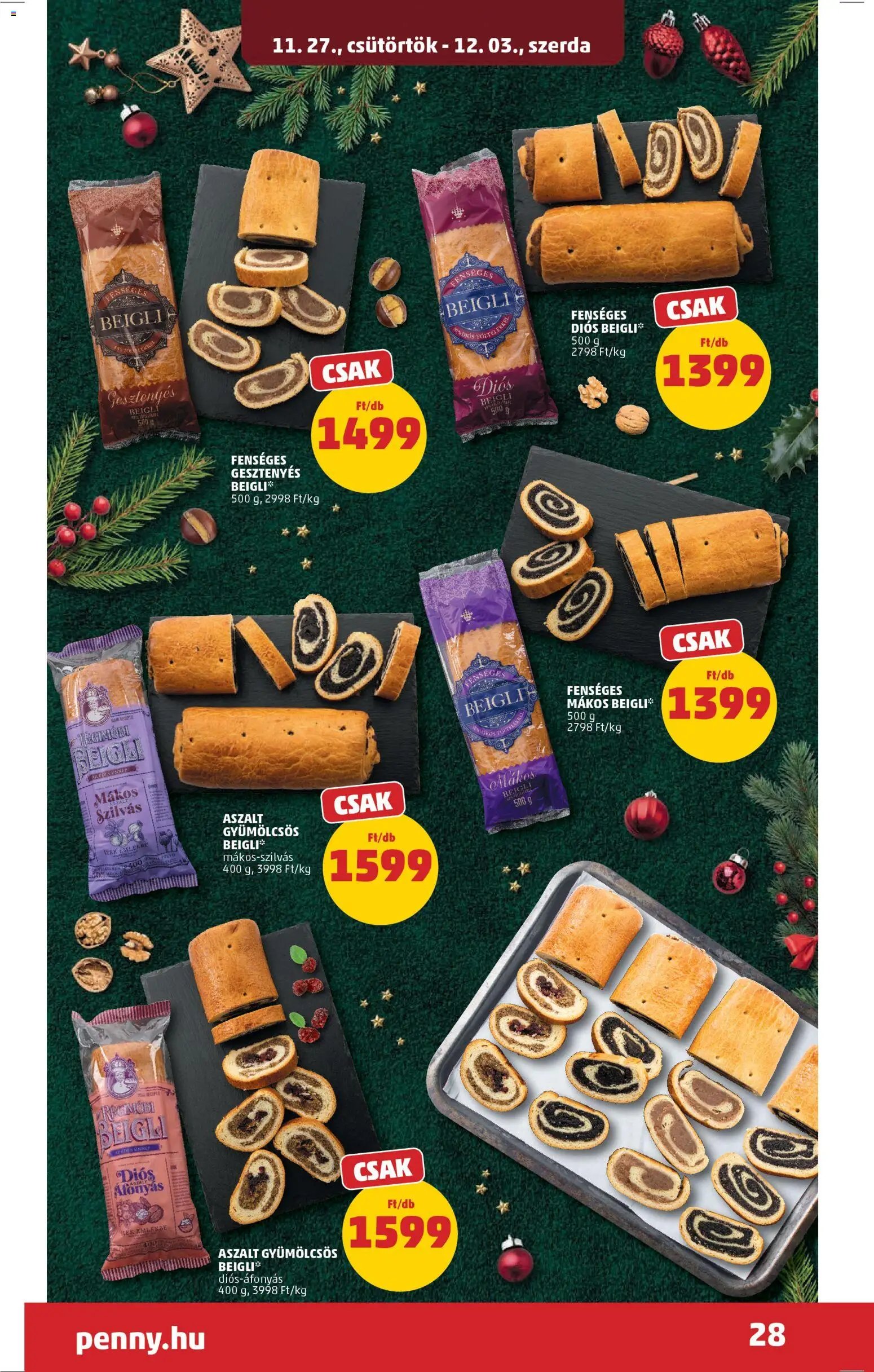 PENNY újság 2025.11.27. Akciós újság PENNY (2025-11-27 - 2025-12-03)