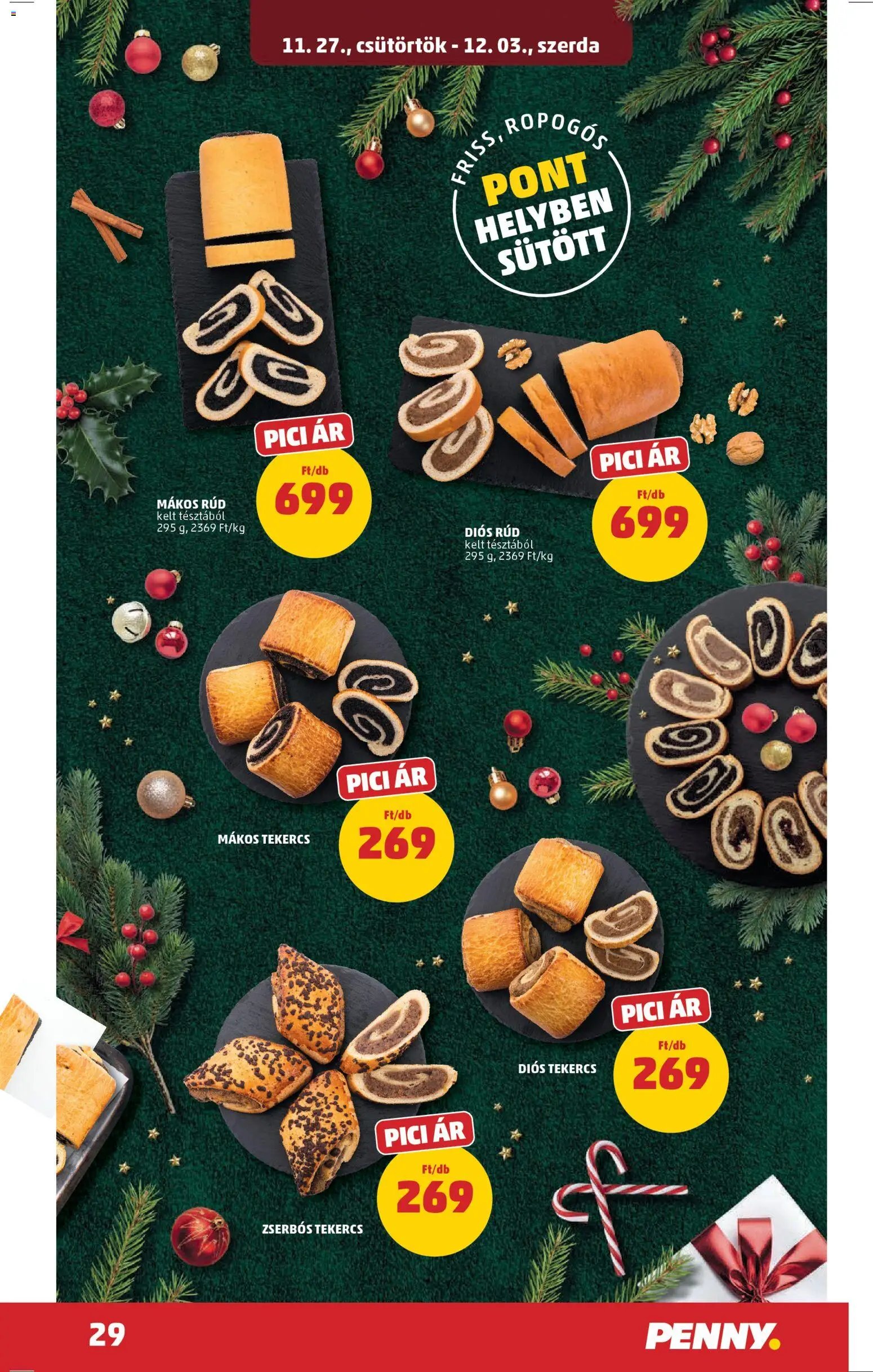 PENNY újság 2025.11.27. Akciós újság PENNY (2025-11-27 - 2025-12-03)
